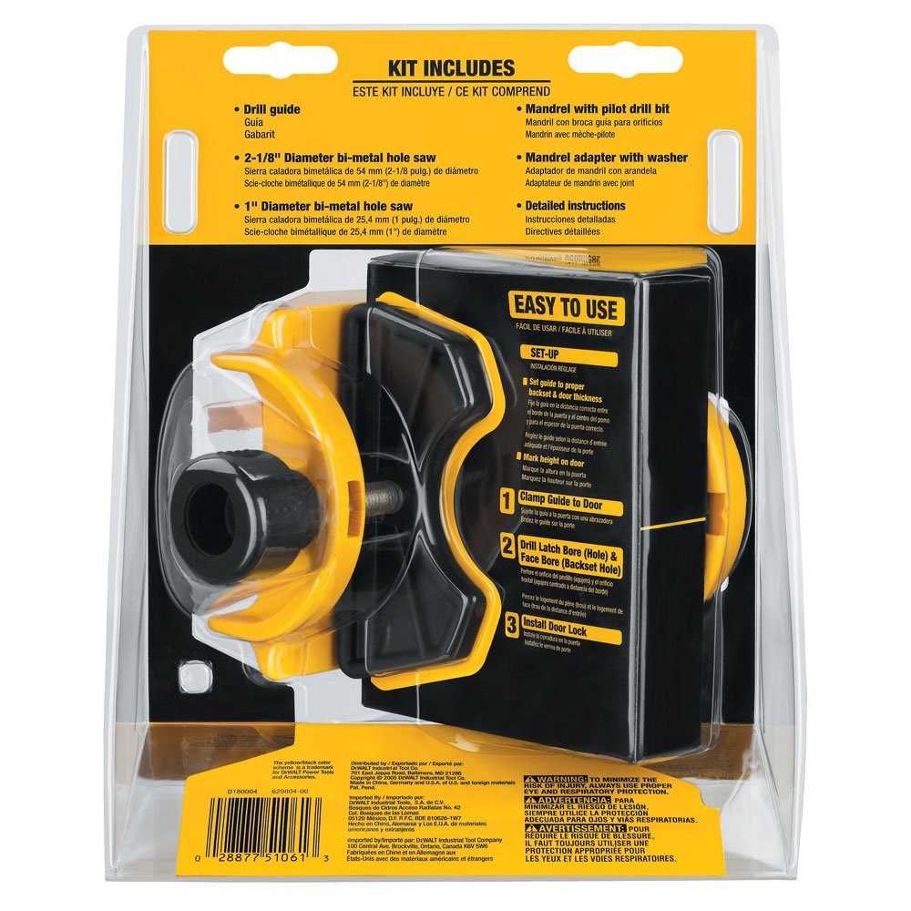 dewalt-d180004-door-lock-installation-kit-c-clamp-hole-saw-kit-for-metal-or-wood image 3