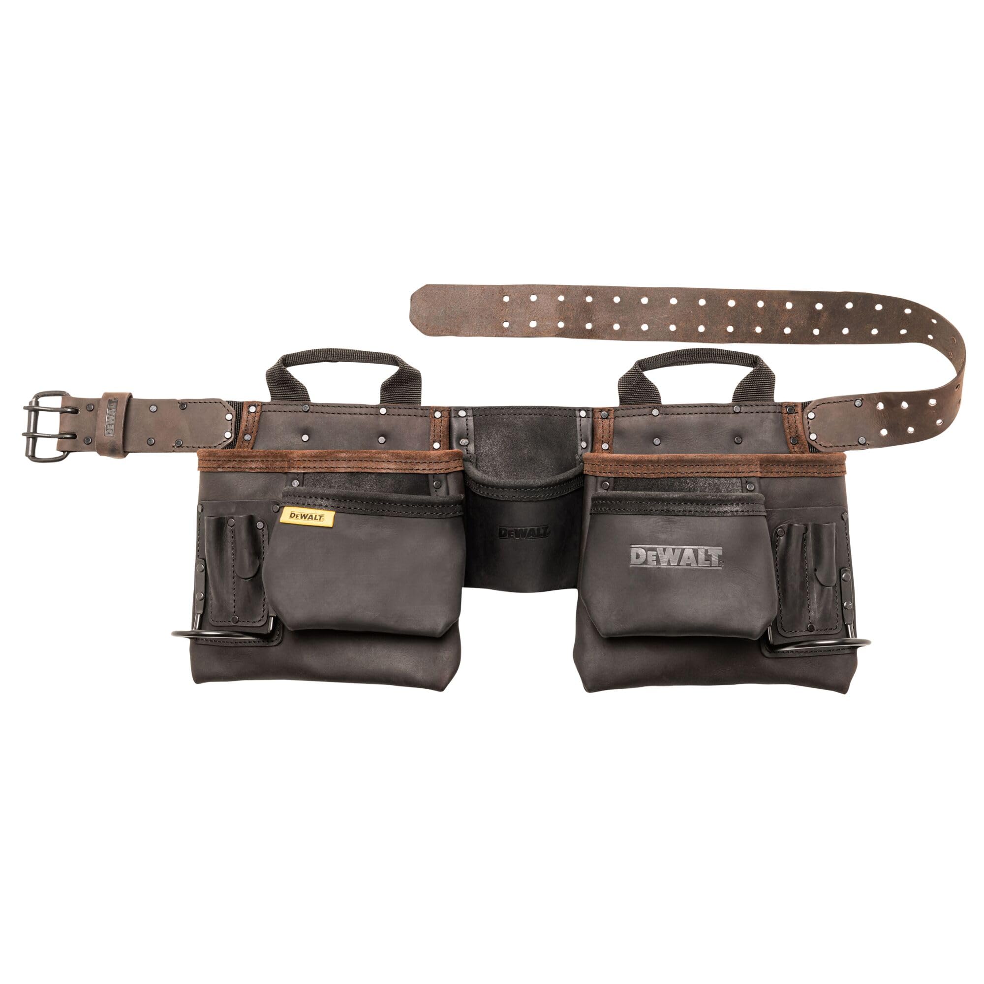 dewalt-dwst550112-leather-tool-belt-11-pocket-professional-apron image 1