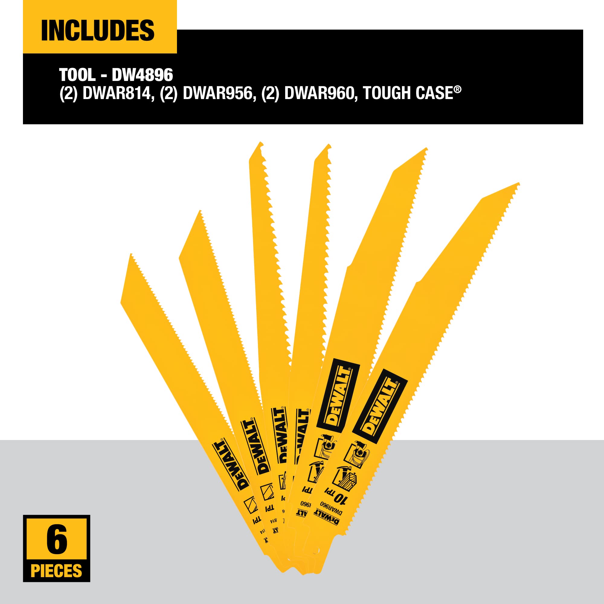dewalt-dw4896-6-piece-bi-metal-reciprocating-saw-blade-set image 3