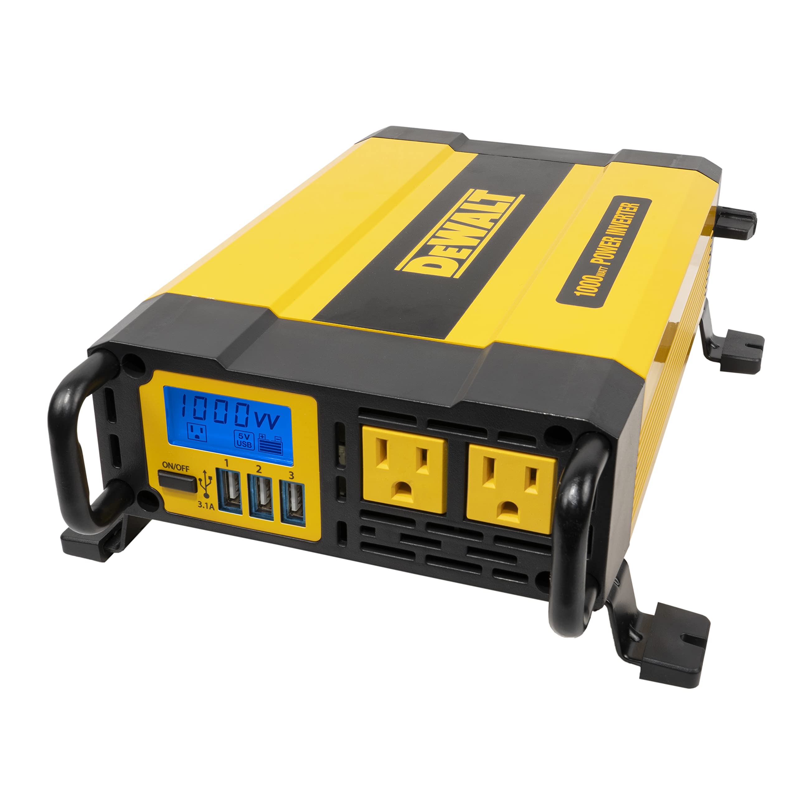dewalt-dxaepi1000-1000w-power-inverter-with-lcd-and-dual-ac-outlets image 1