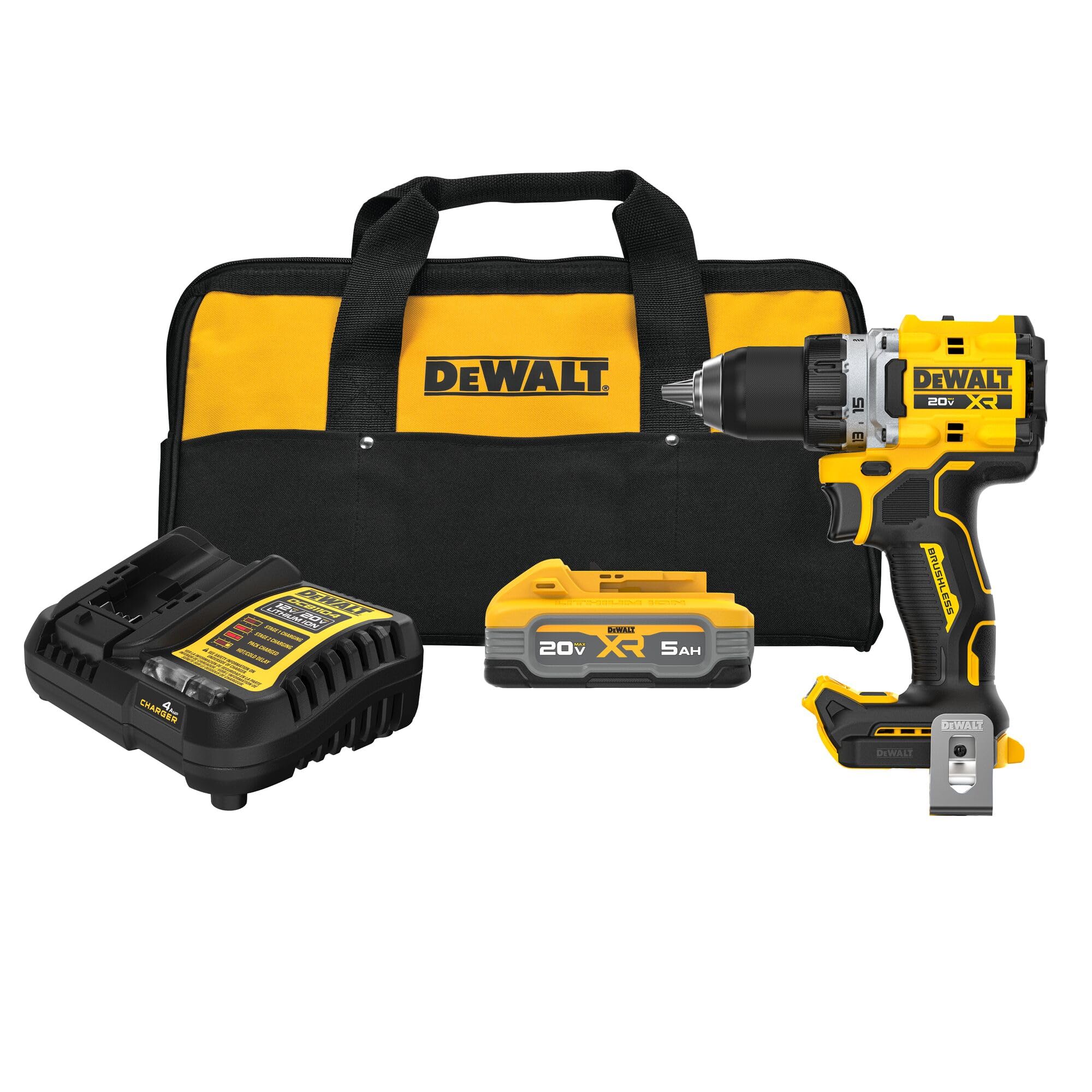 dewalt-dcd801h1-20v-max-xr-brushless-1-2-in-drill-kit-w-powerstack image 1
