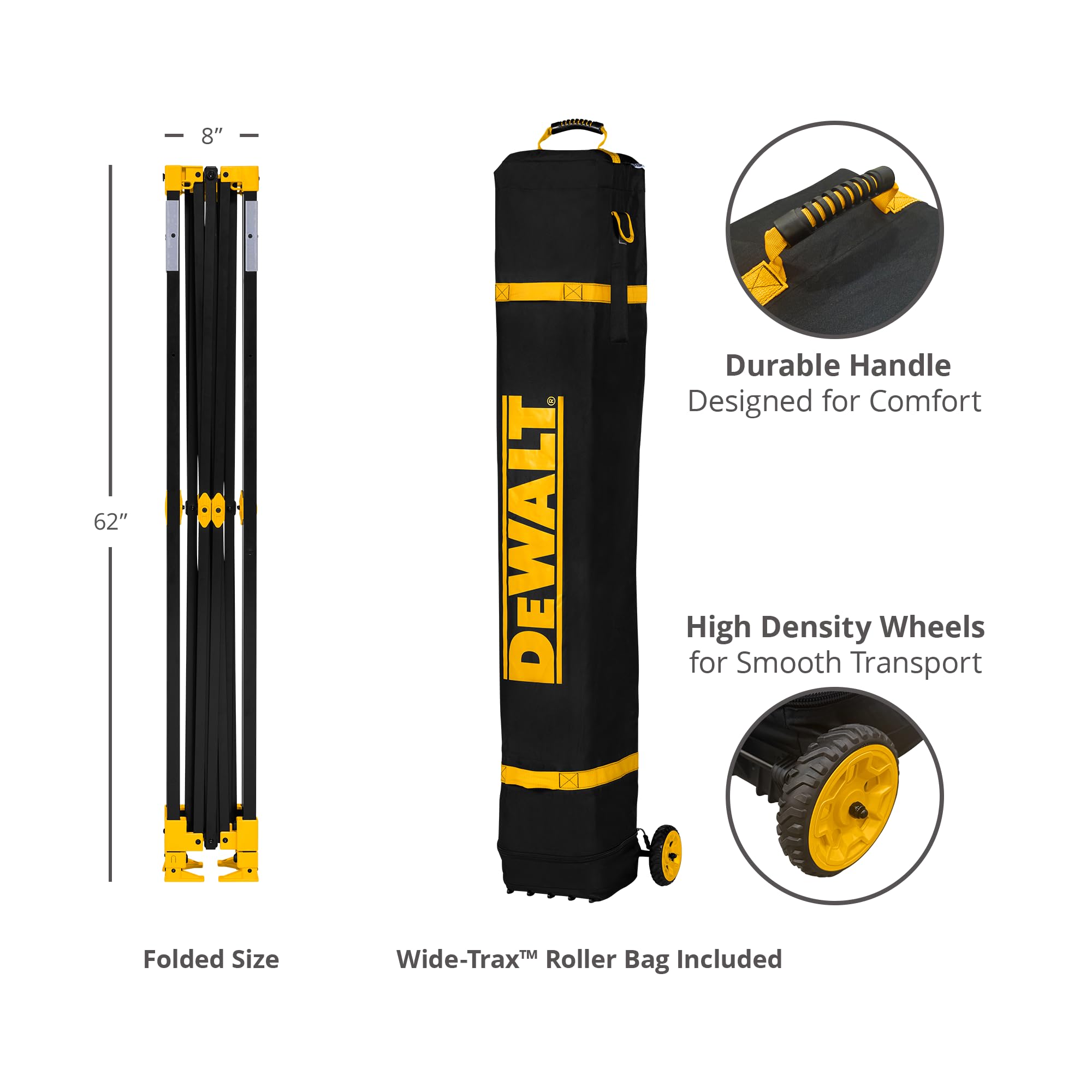 dewalt-10-x-10-work-shelter-canopy-with-duralon-plus-fabric-and-roller-bag image 4