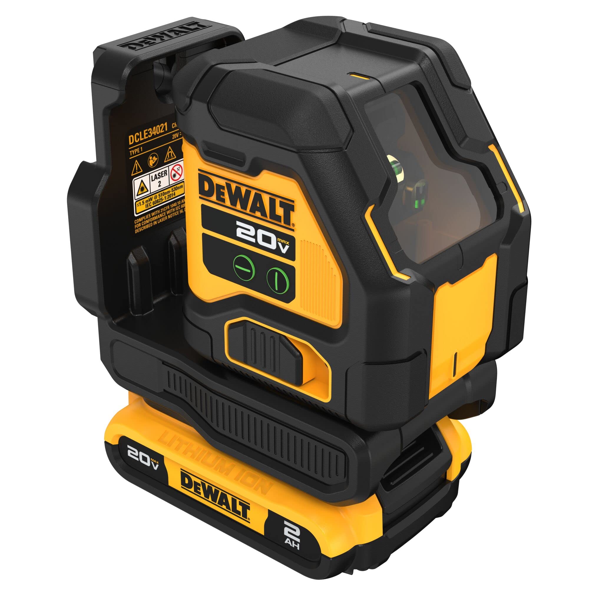 dewalt-dcle34021d1-compact-cross-line-laser-kit-20v-max-green-beam image 3