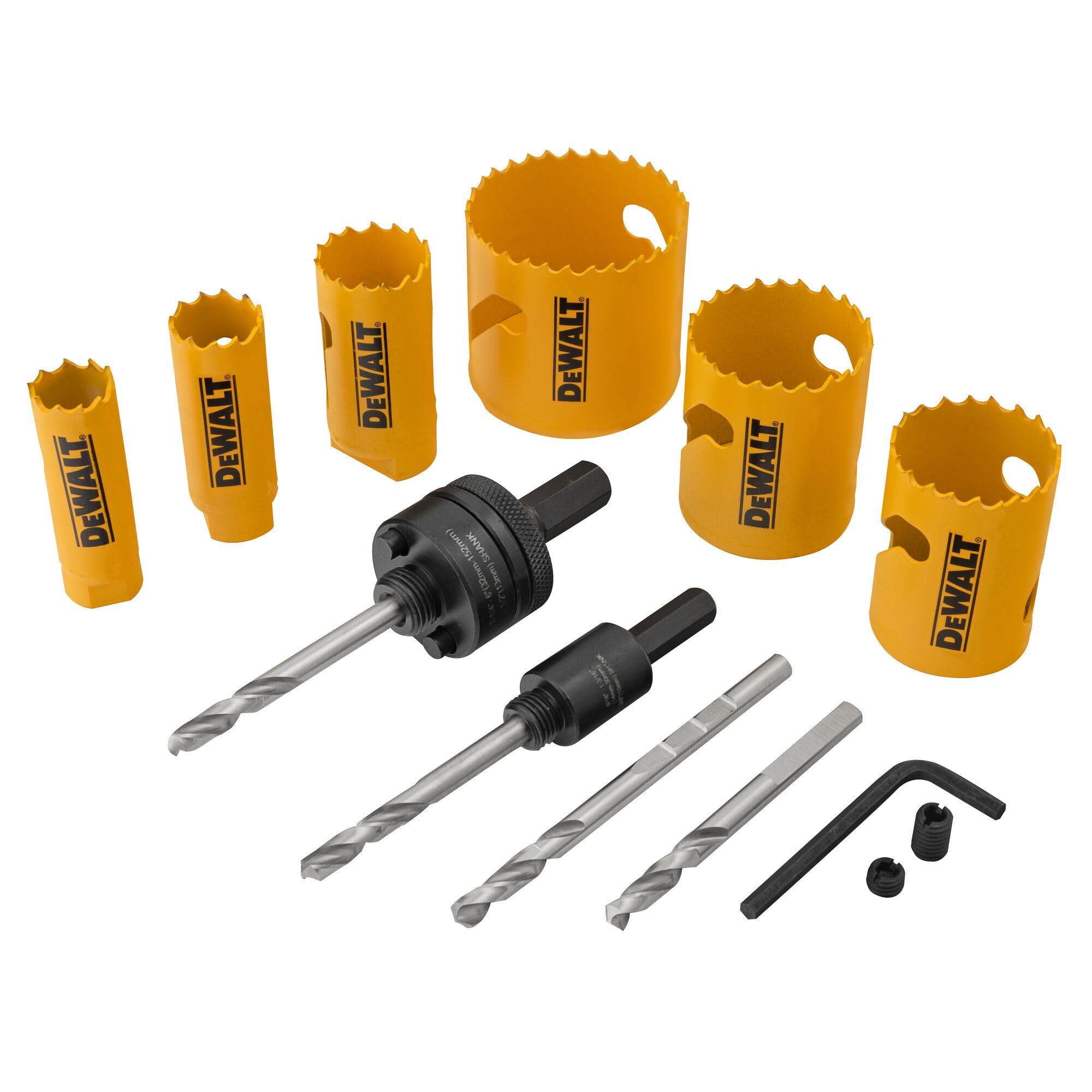 dewalt-d180001-bi-metal-hole-saw-kit-for-wood-metal-and-plastic image 2