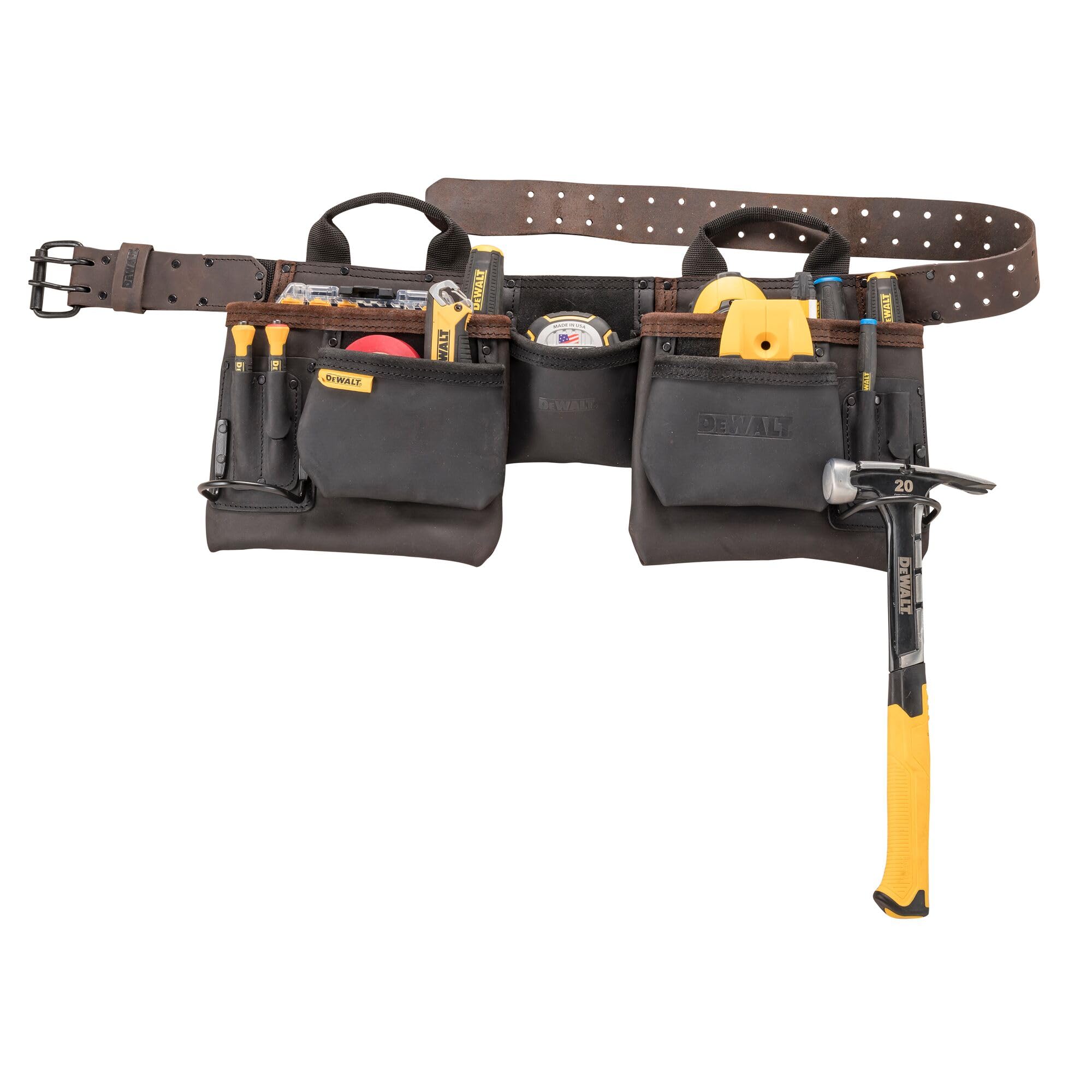 dewalt-dwst550112-leather-tool-belt-11-pocket-professional-apron image 7