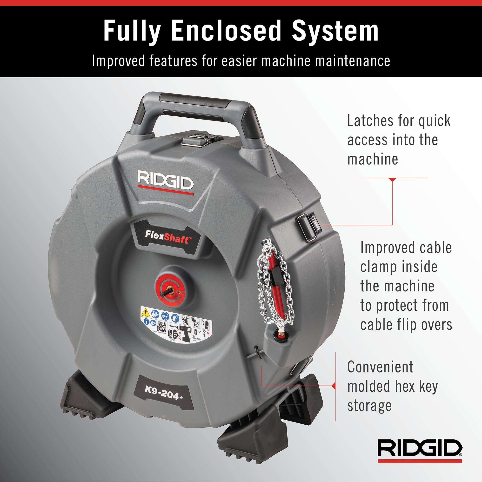 ridgid-76198-flexshaft-k9-204-drain-cleaning-machine-70-ft-cable-for-2-to-4-pipe image 8