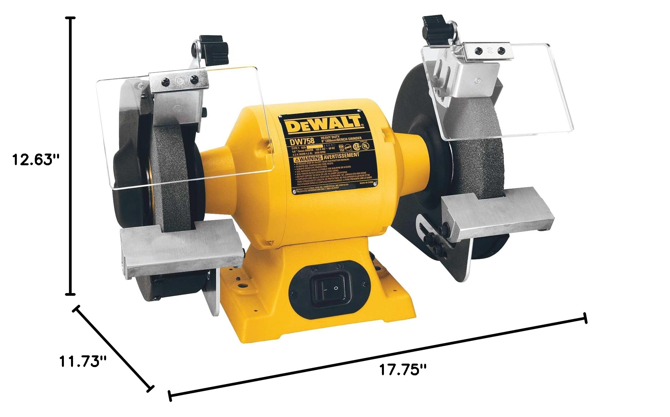 dewalt-dw758-8-inch-bench-grinder-3-4-hp image 2
