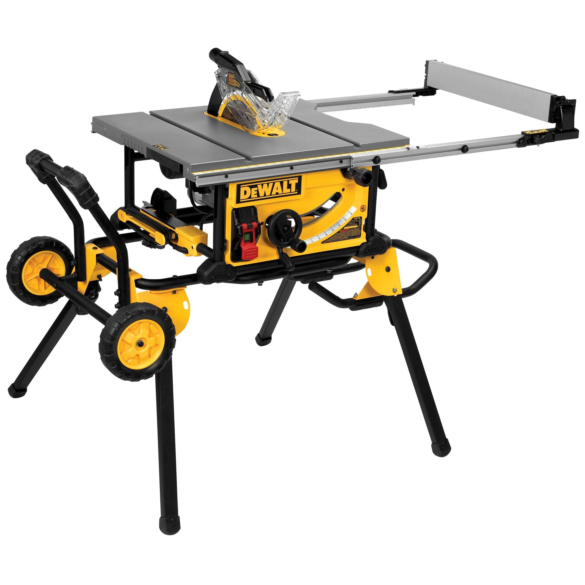dewalt-10-inch-jobsite-table-saw-with-rolling-stand-15-amp-dwe7491rs image 1