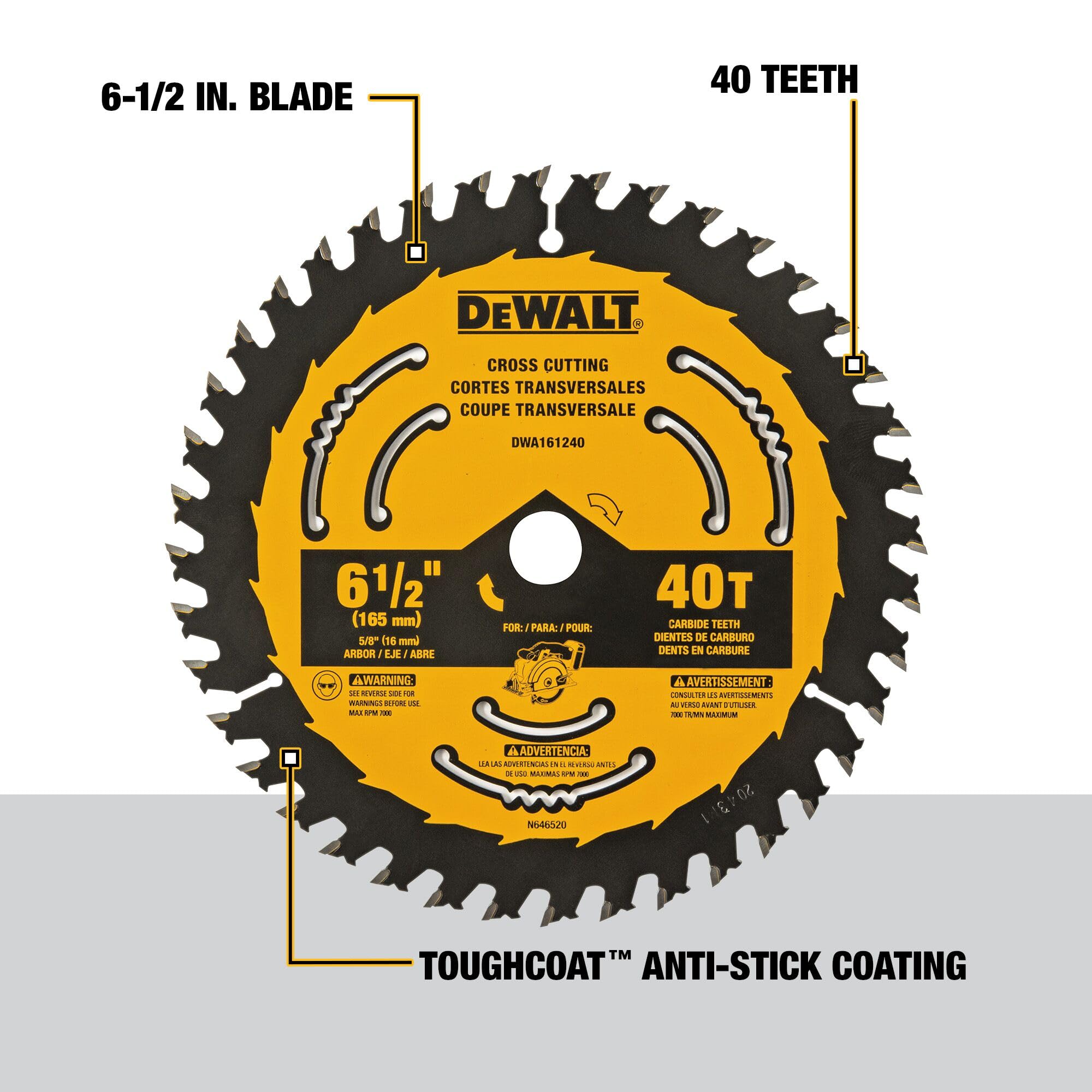dewalt-dwa161240-6-1-2-in-40-tooth-framing-circular-saw-blade image 2