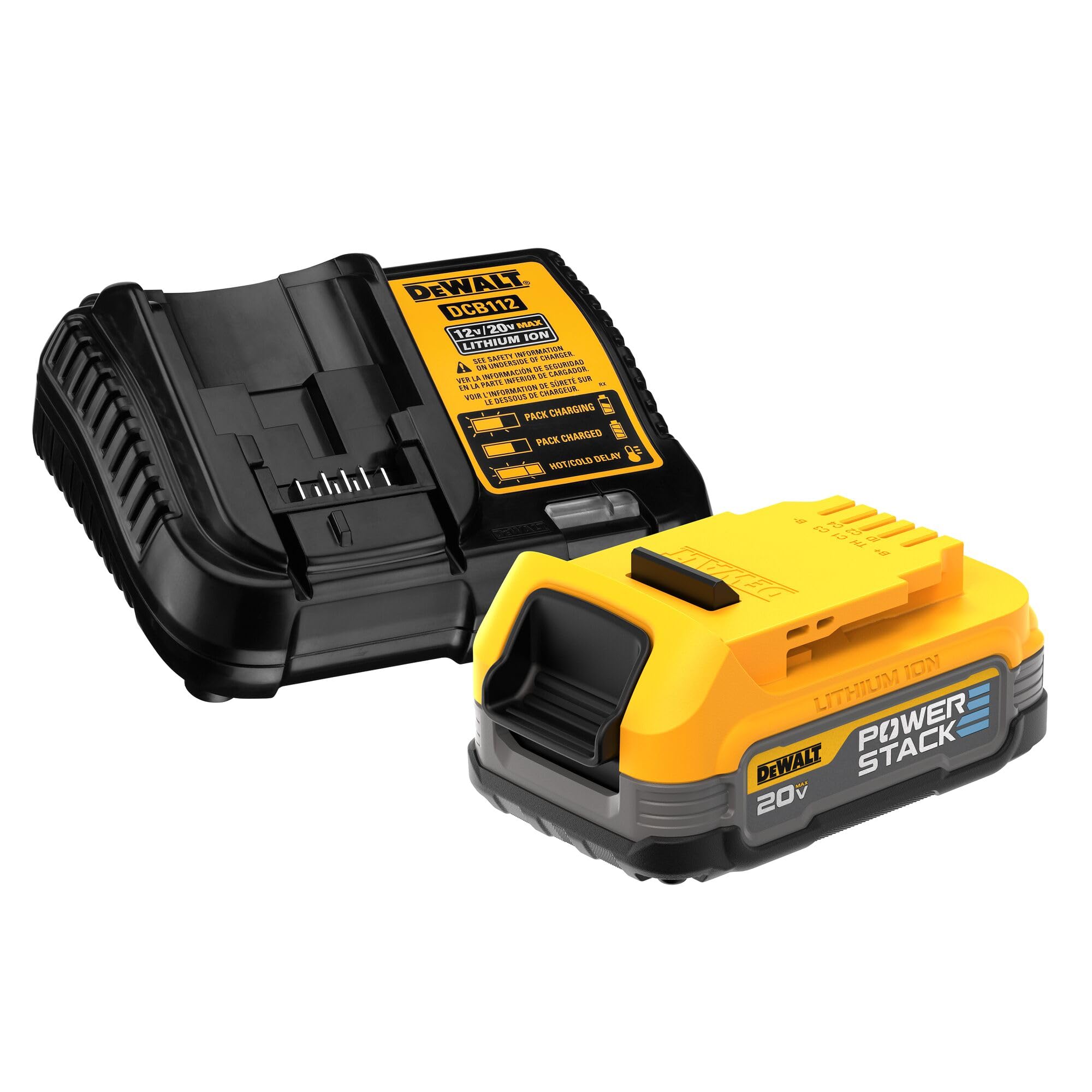dewalt-20v-max-powerstack-starter-kit-compact-battery-and-charger-dcbp034c image 1
