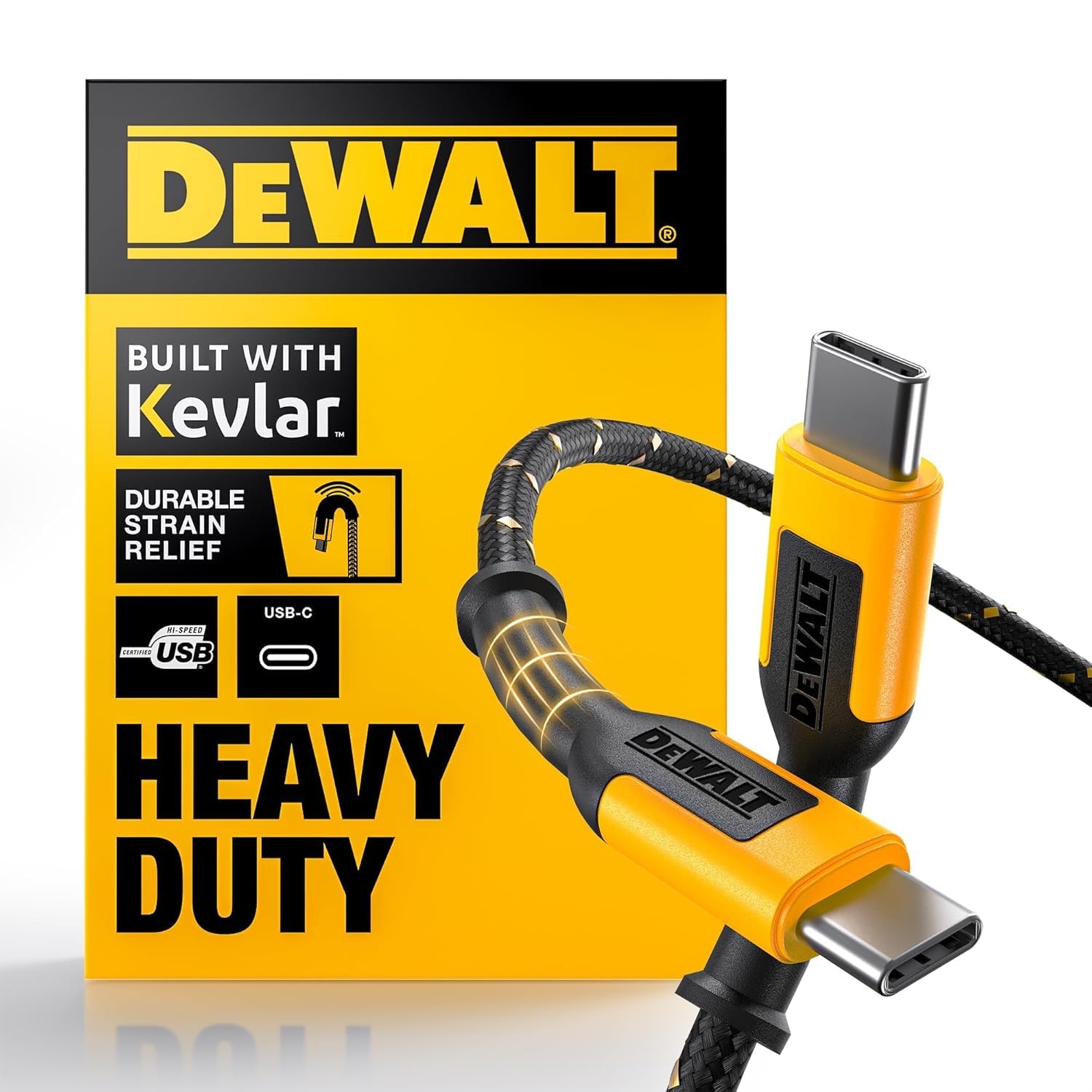 dewalt-heavy-duty-usb-c-to-usb-c-cable-6-ft-60w-fast-charging image 1