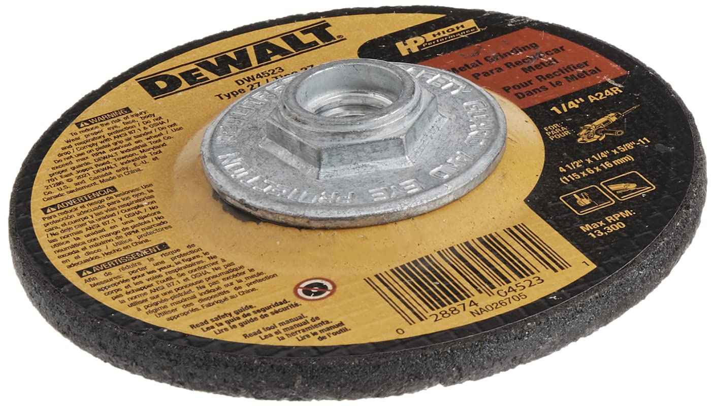 dewalt-dw4523-4-1-2-inch-type-27-metal-grinding-wheel-1-4-inch-x-5-8-inch image 3