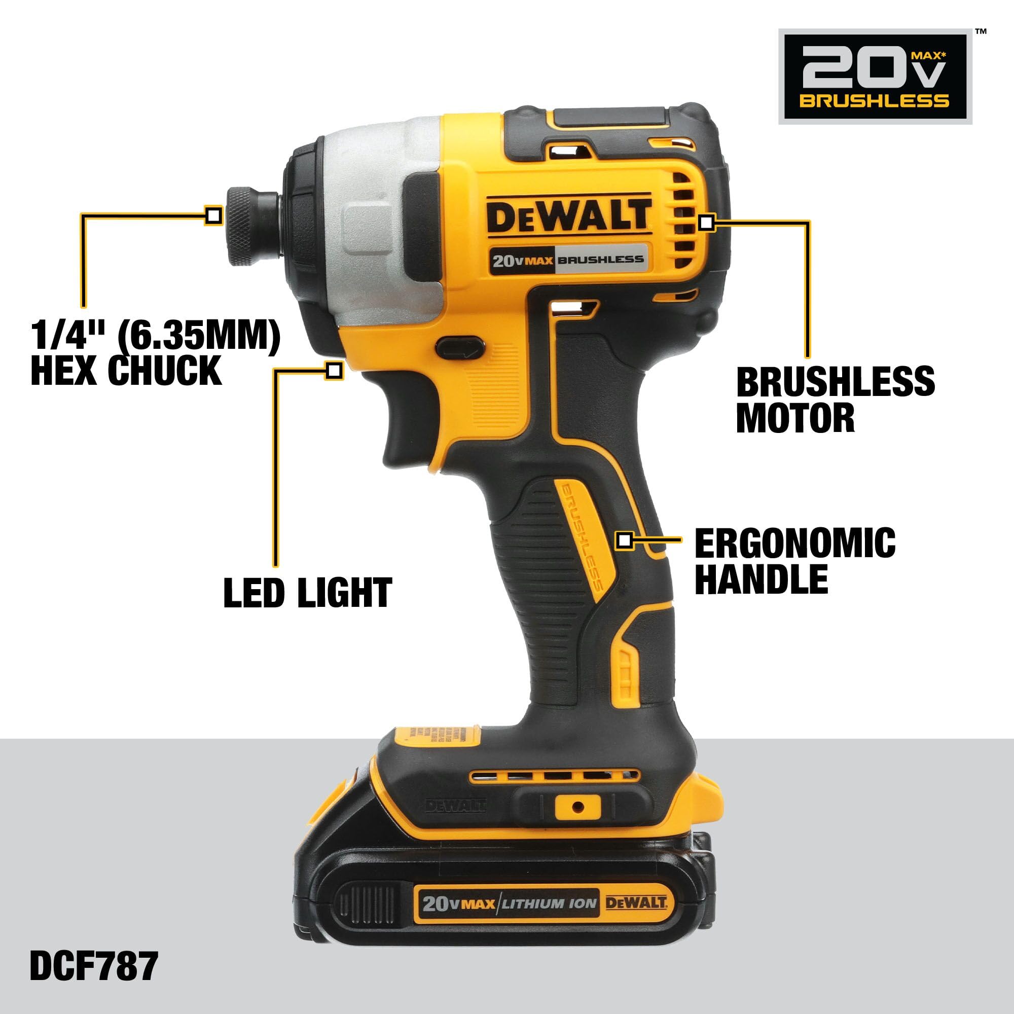 dewalt-20v-max-dck277d2-brushless-cordless-drill-and-impact-driver-combo-kit image 5
