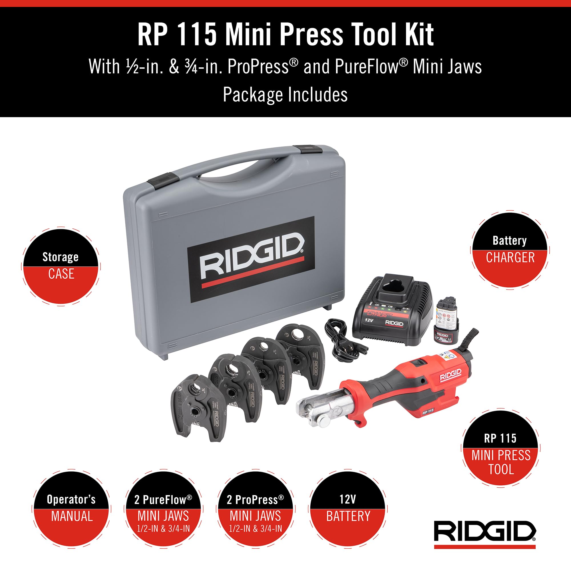 ridgid-rp-115-mini-press-tool-kit-72558-1-2-to-3-4-propress-pureflow-jaws-12v-li image 2