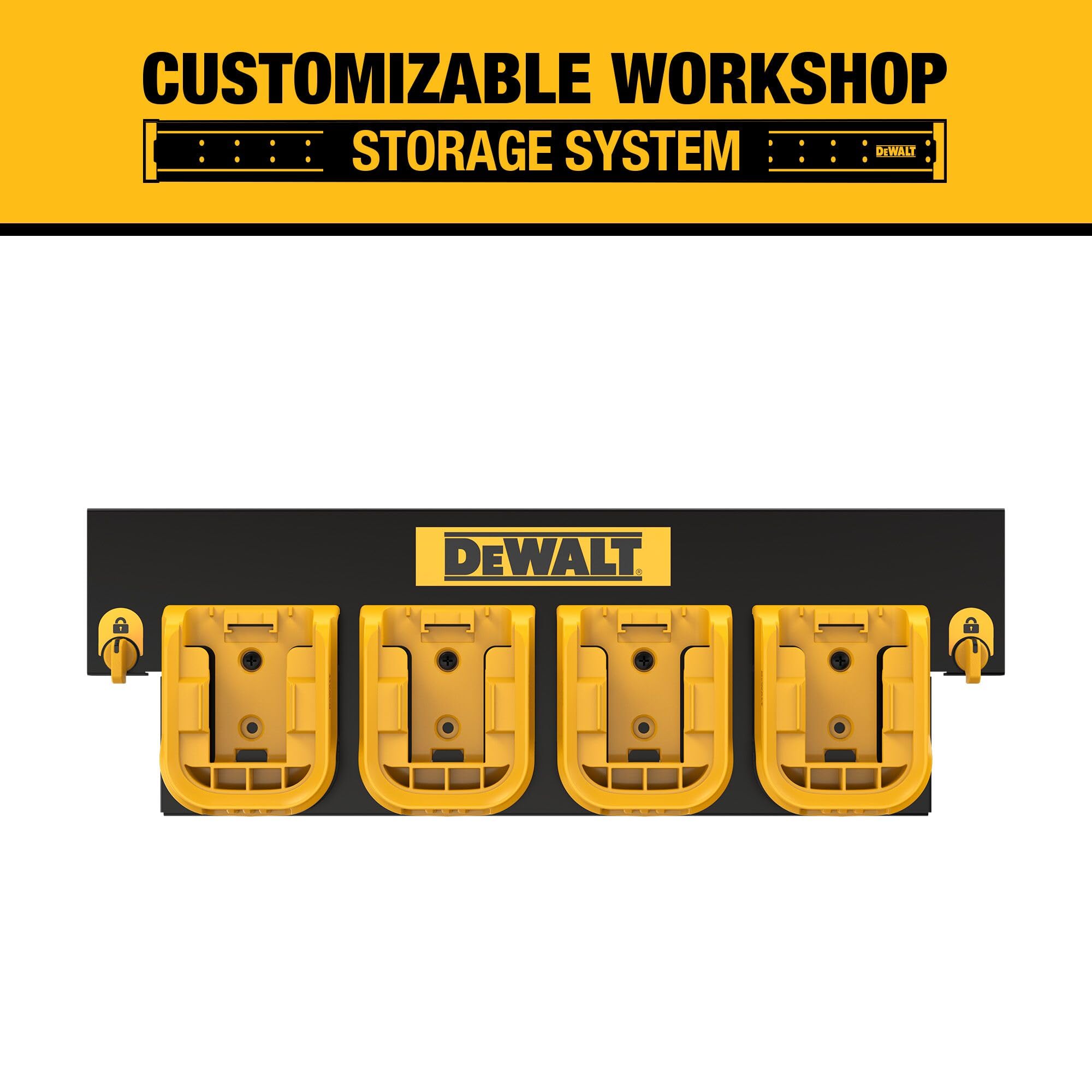 dewalt-dwst82819-battery-organizer-rail-holds-4-batteries-for-12v-20v-max-flexvo image 2