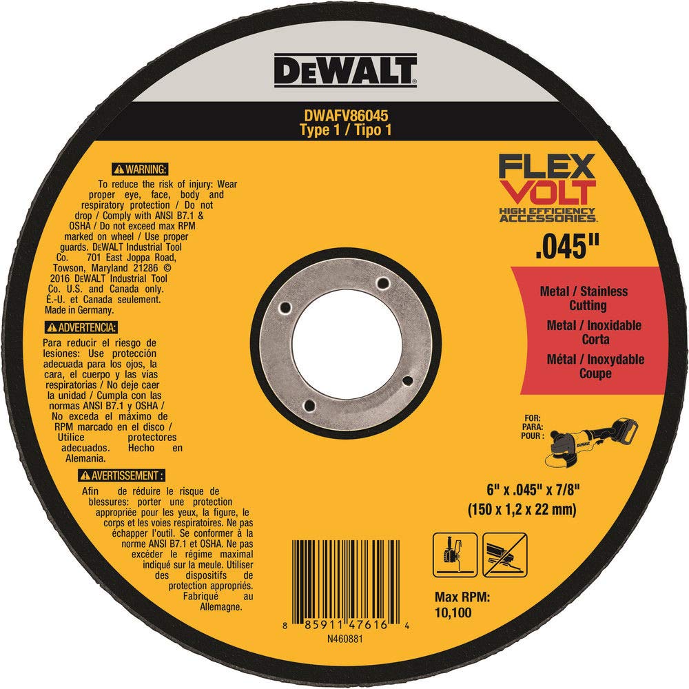dewalt-dwafv86045-flexvolt-6-t1-cutting-wheel-045-x-7-8 image 1