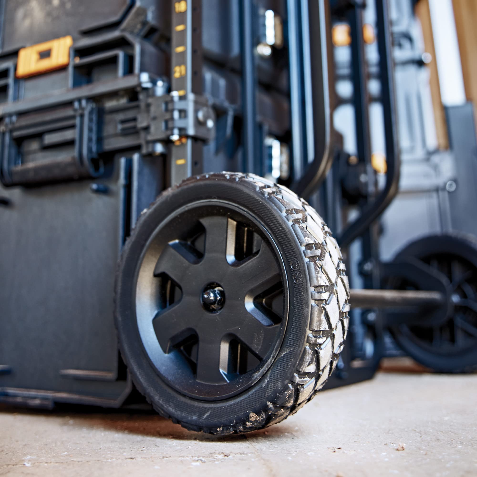 dewalt-toughsystem-tool-storage-l-cart-carrier-with-heavy-duty-wheels-dwst08210 image 4