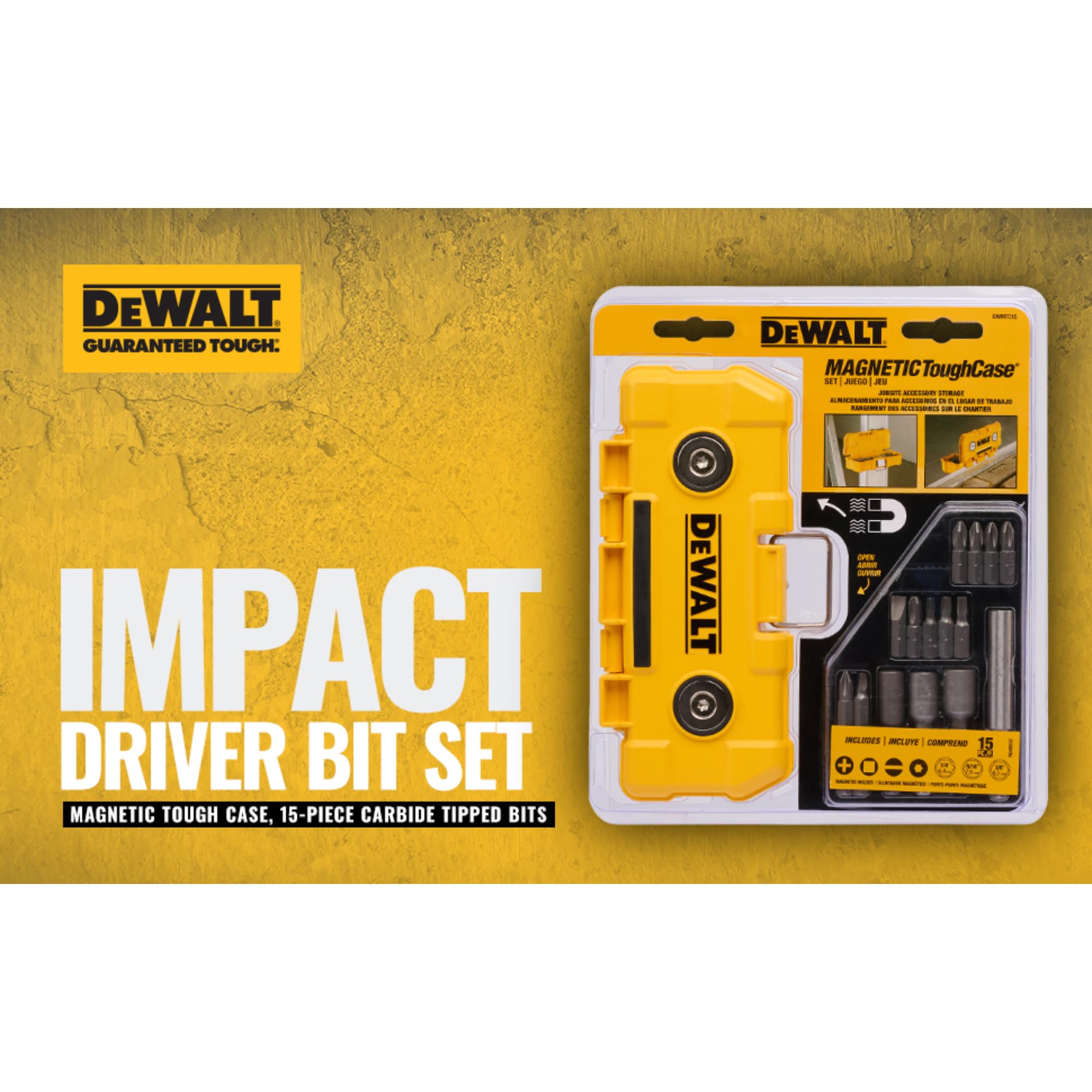 dewalt-dwmtc15-15-piece-impact-driver-bit-set-with-magnetic-tough-case image 4
