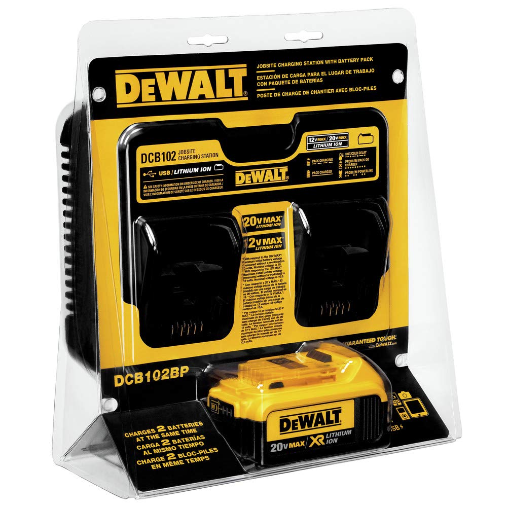dewalt-dcb102bp-20v-max-jobsite-charging-station-with-battery image 2