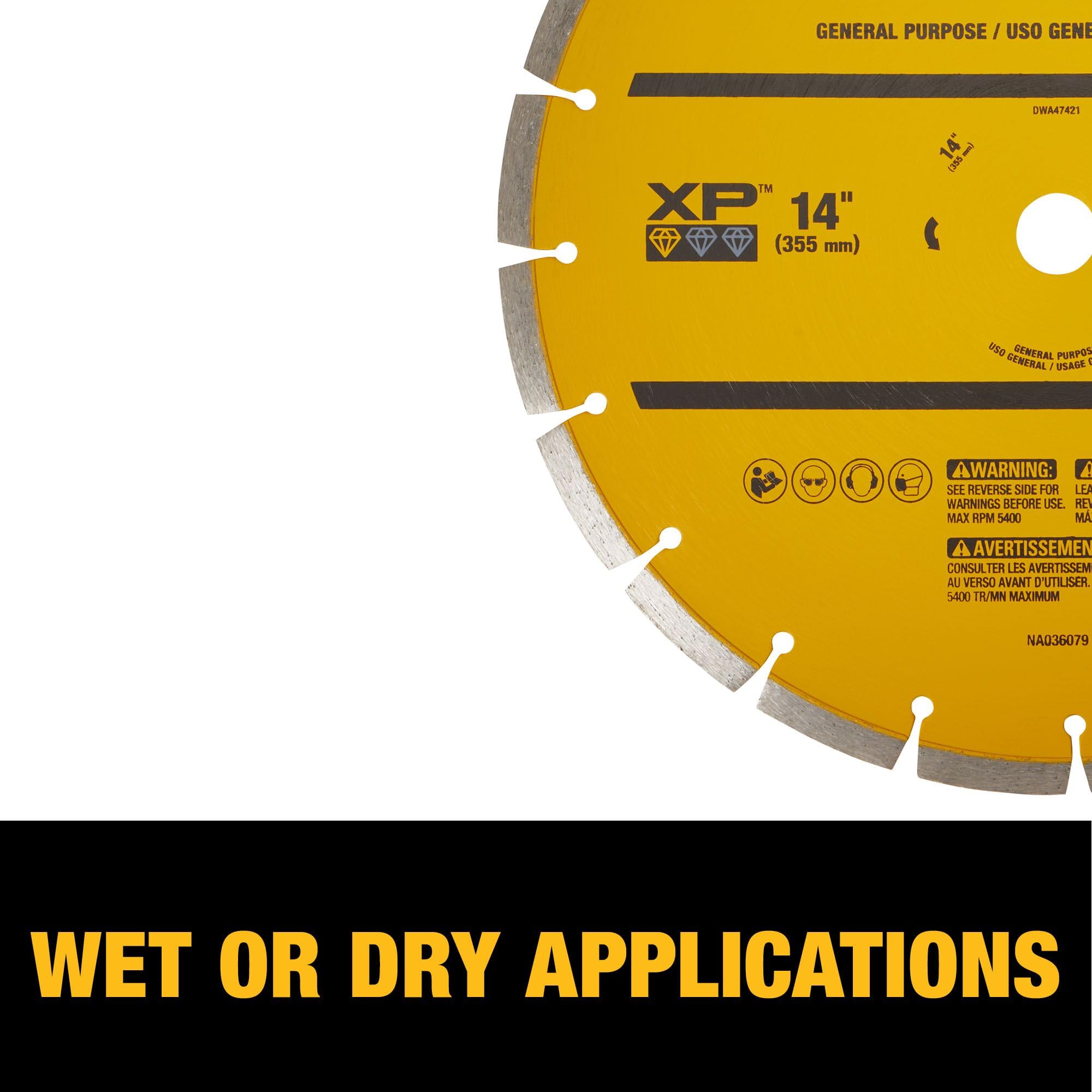 dewalt-dwa47421-14-inch-segmented-diamond-circular-saw-blade-1-inch-arbor-for-we image 5