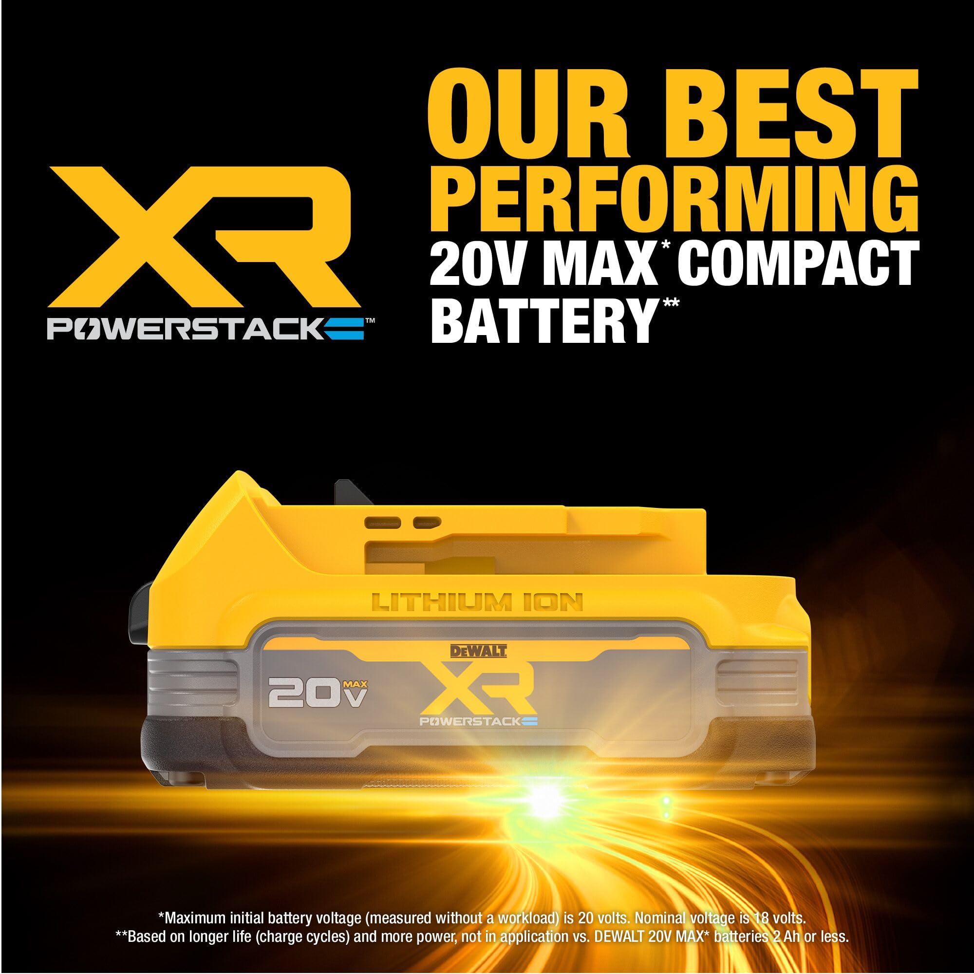dewalt-20v-max-powerstack-compact-lithium-ion-battery-2-pack-dcbp034-2 image 3