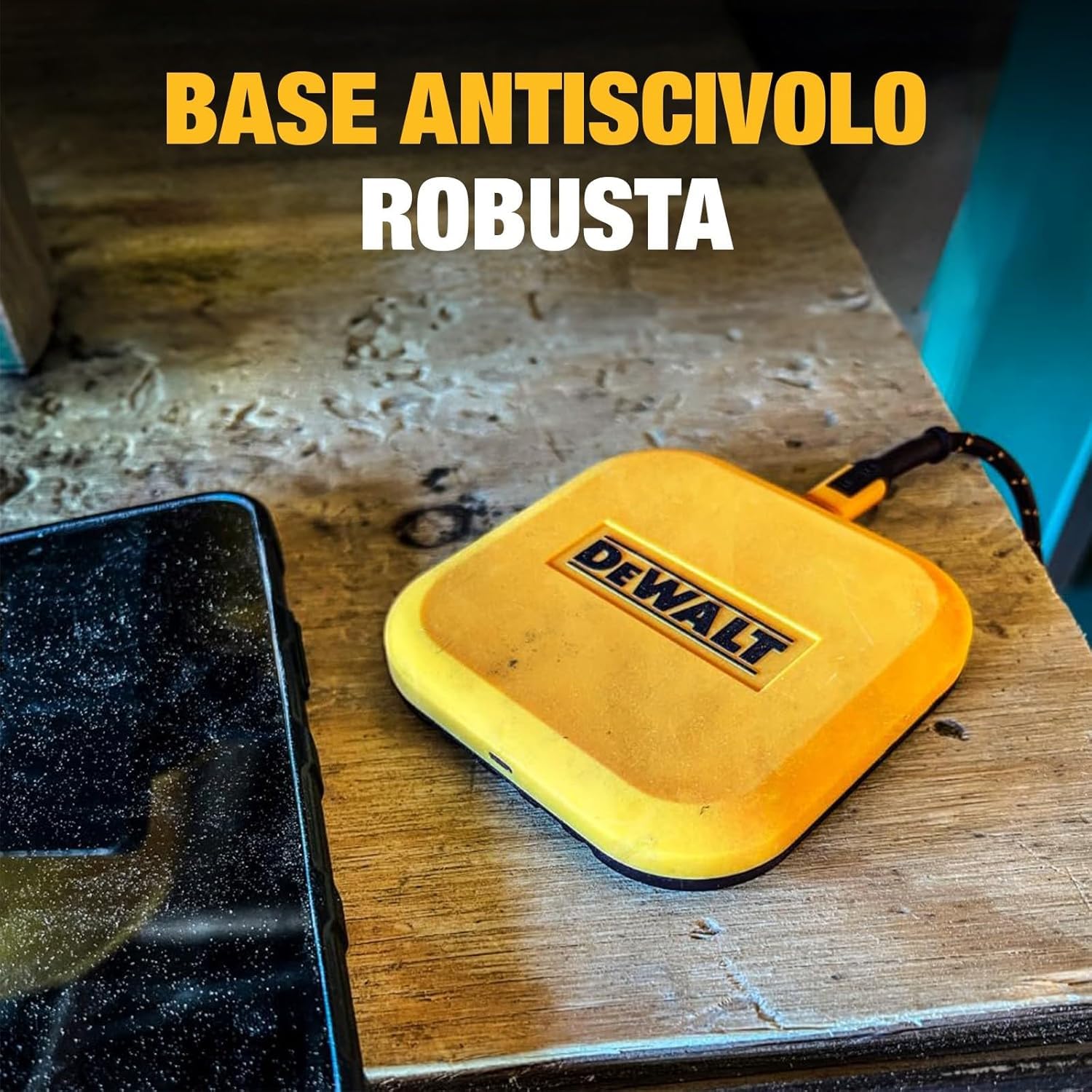 dewalt-heavy-duty-10w-fast-wireless-charging-pad-dwch10-with-type-c-cable-and-ac image 8