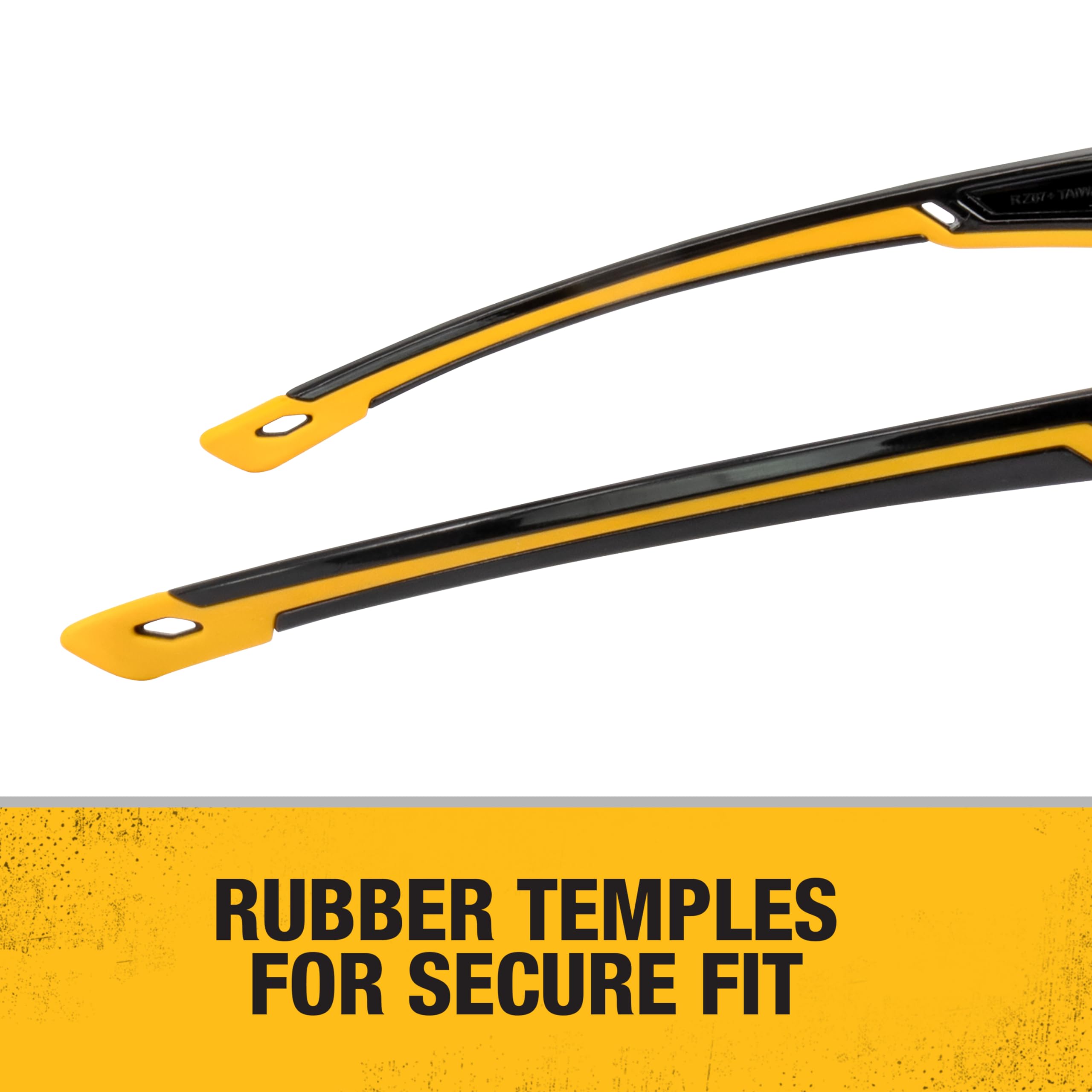 dewalt-dpg110-chisel-half-frame-safety-glasses-black-frame-smoke-lens image 7