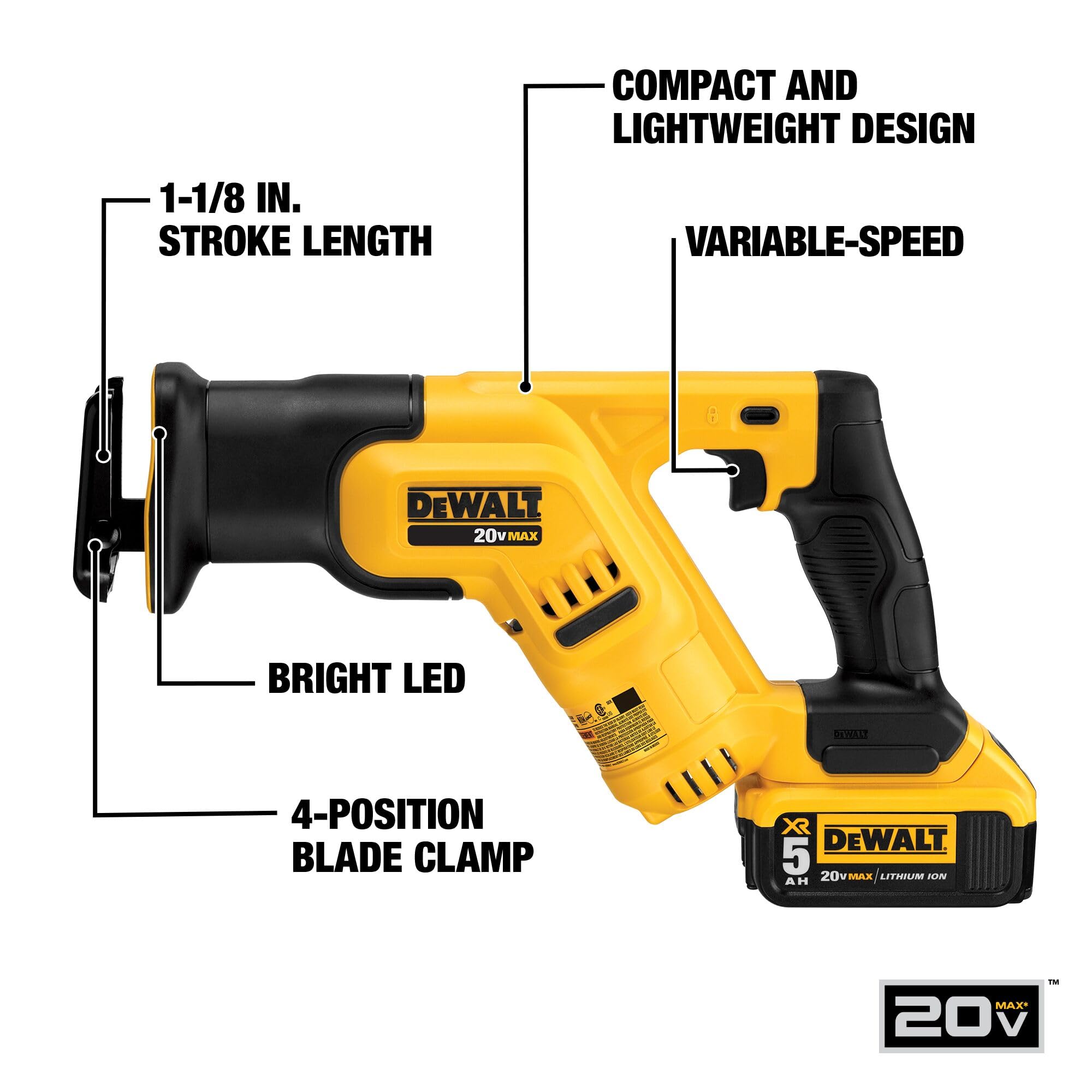 dewalt-dcs387p1-20v-max-cordless-reciprocating-saw-kit-5-0ah-battery image 3