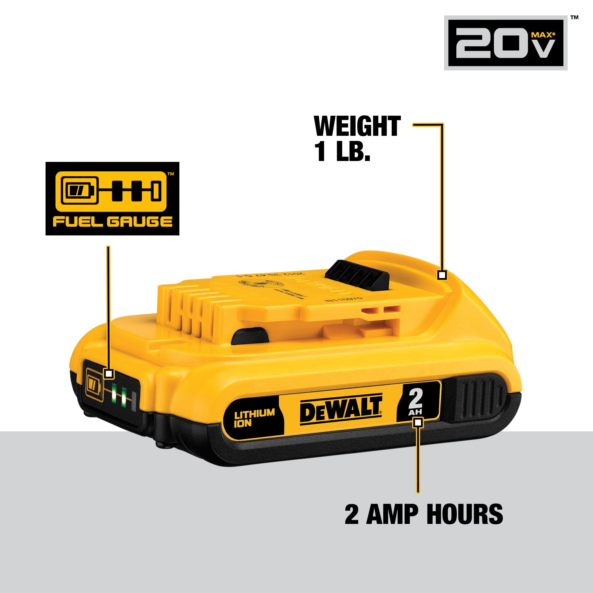 dewalt-20v-max-battery-4-pack-2x-2ah-2x-4ah-xr-with-fuel-gauges-dcb324-4 image 5