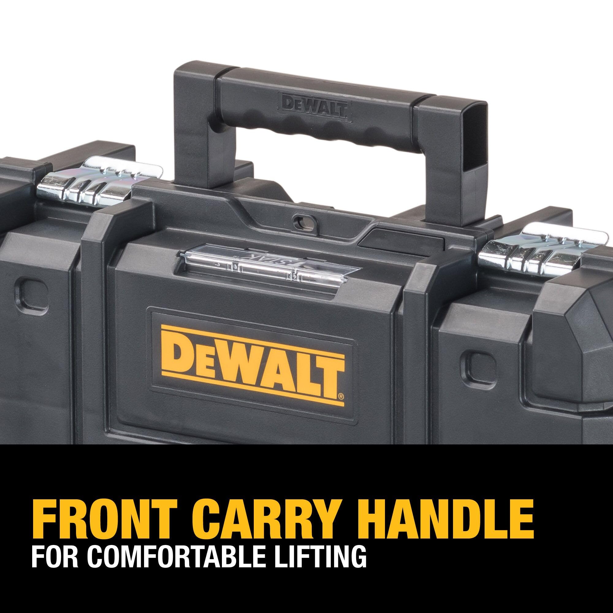 dewalt-tstak-ii-tool-box-13-inch-flat-top-stackable-heavy-duty-dwst17807 image 6