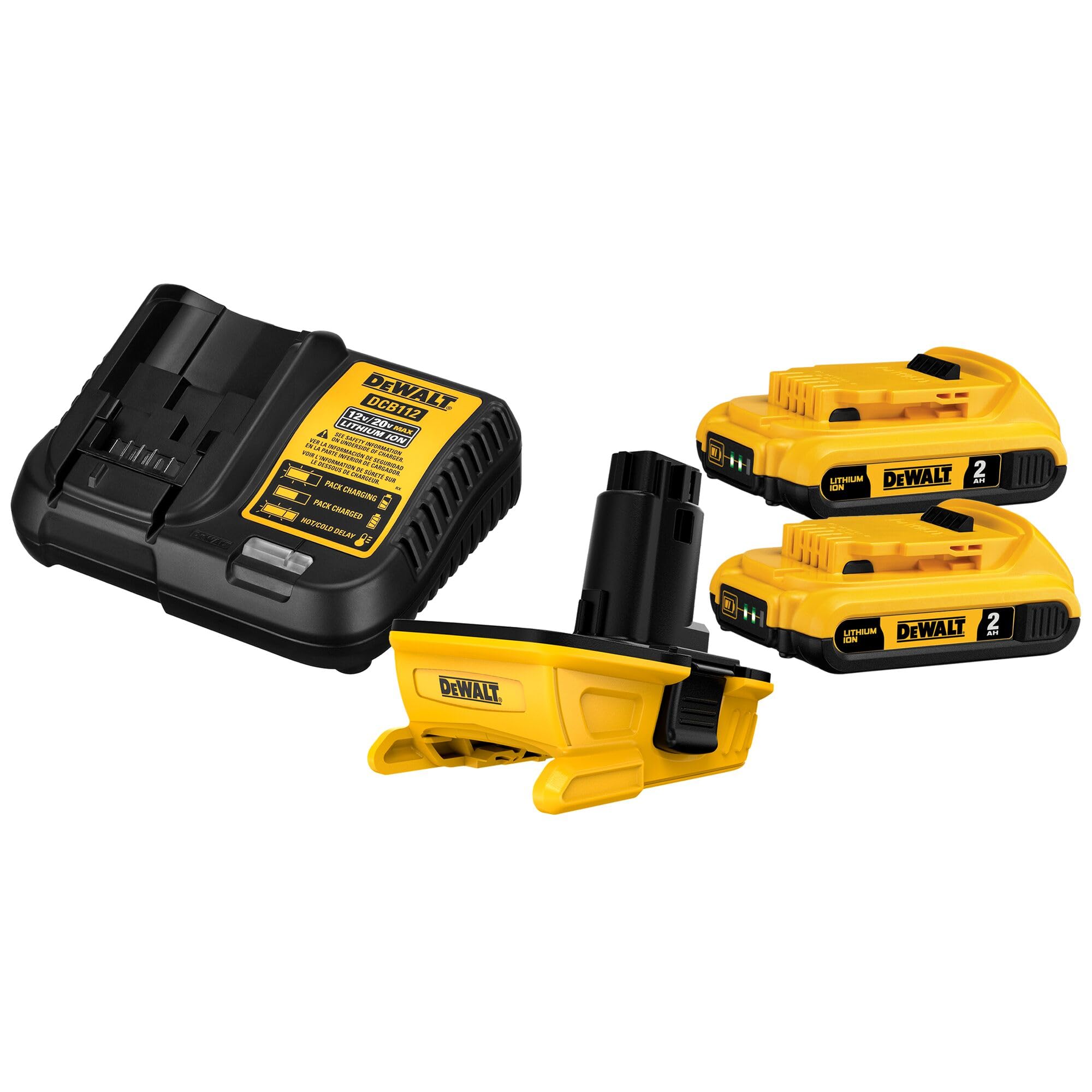 dewalt-dca2203c-20v-max-battery-adapter-kit-for-18v-tools-2-batteries-charger image 1