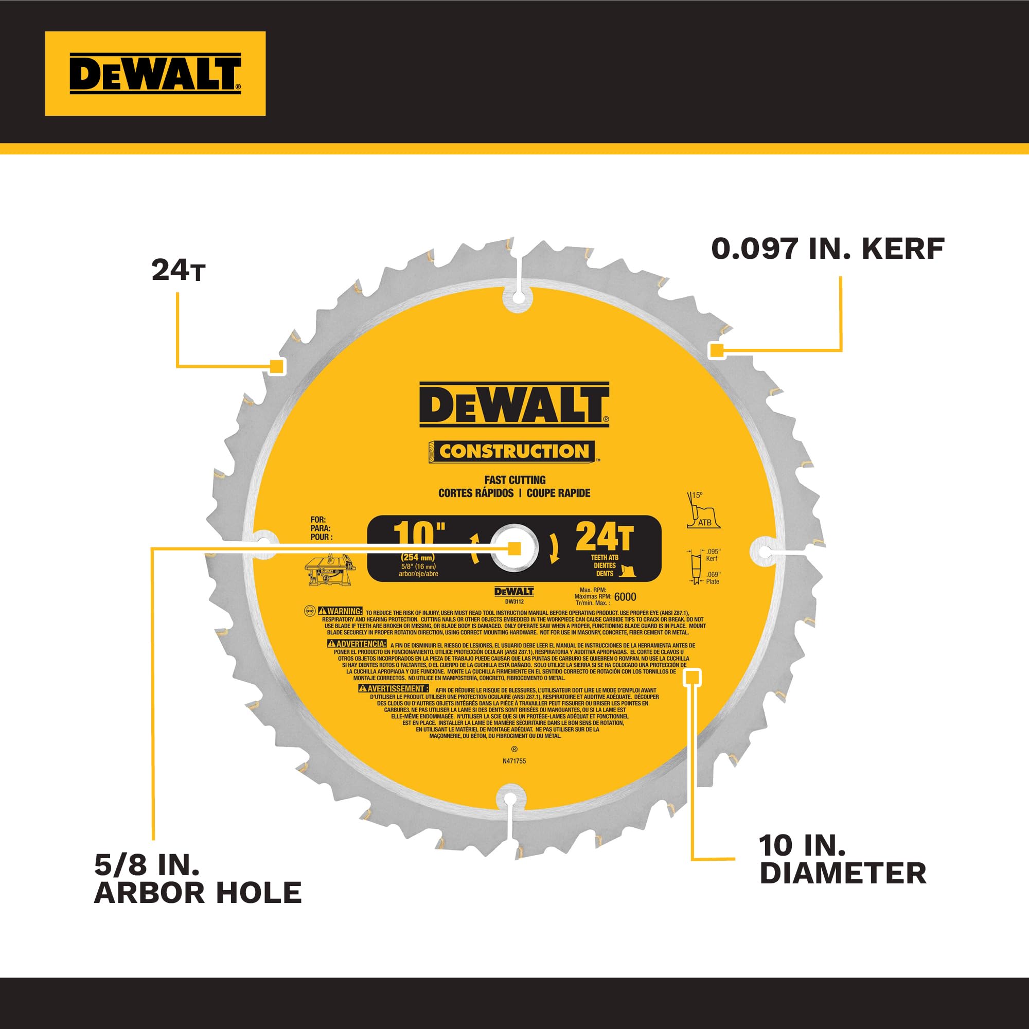dewalt-10-inch-jobsite-table-saw-with-rolling-stand-15-amp-dwe7491rs image 5