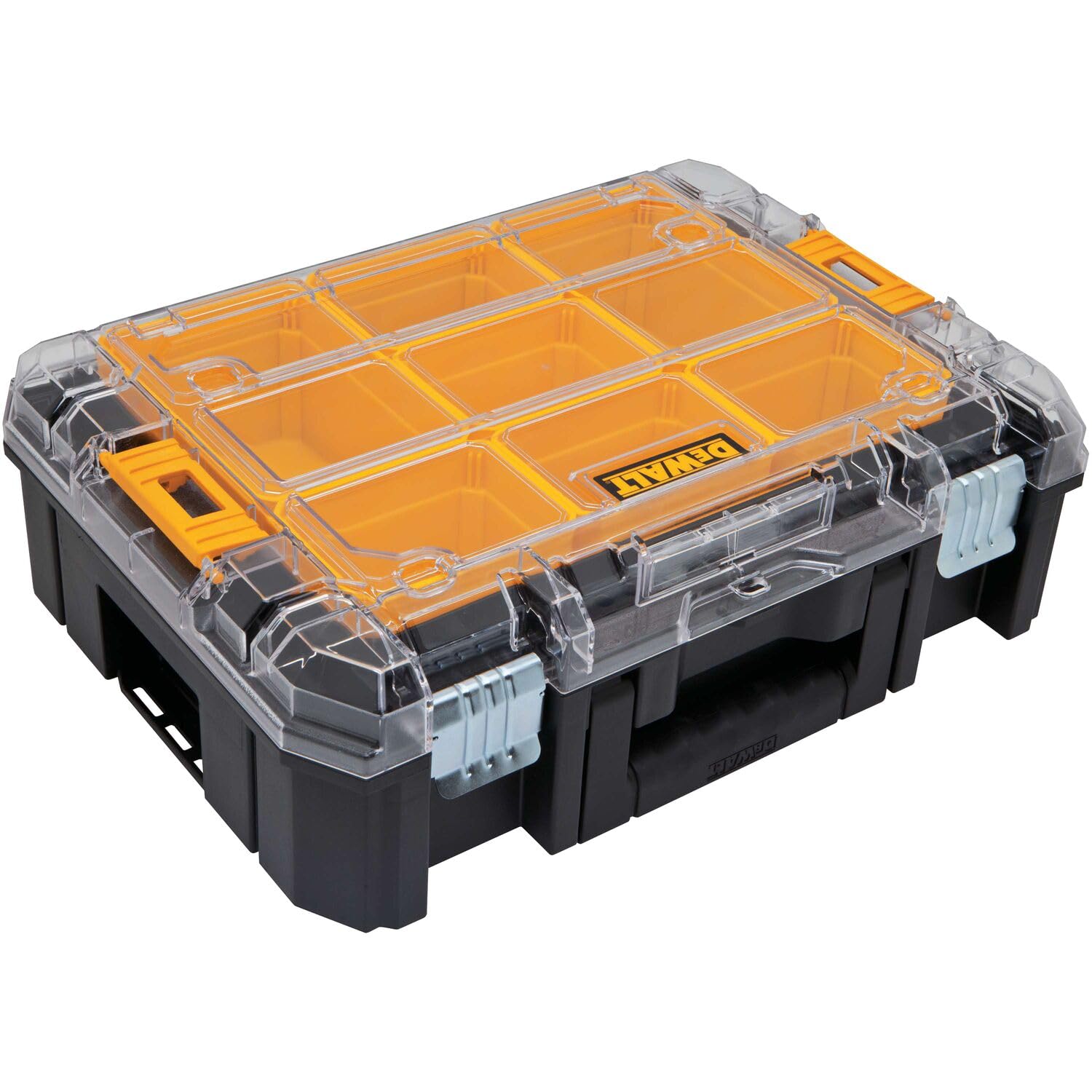 dewalt-tstak-tool-organizer-with-removable-compartments-and-clear-lid-dwst17805 image 1