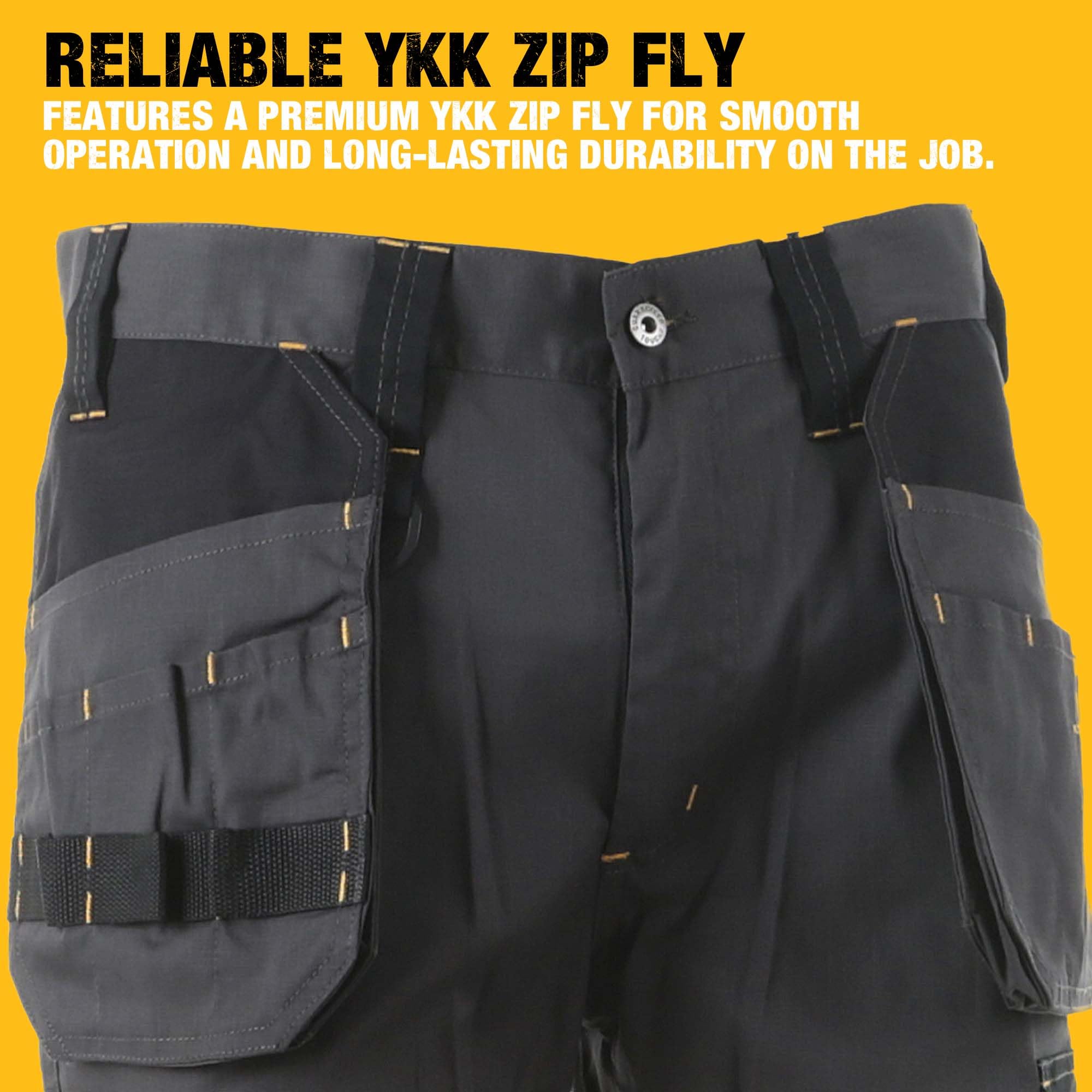 dewalt-barstow-men-s-pro-stretch-utility-work-pants-slim-fit-water-resistant image 5