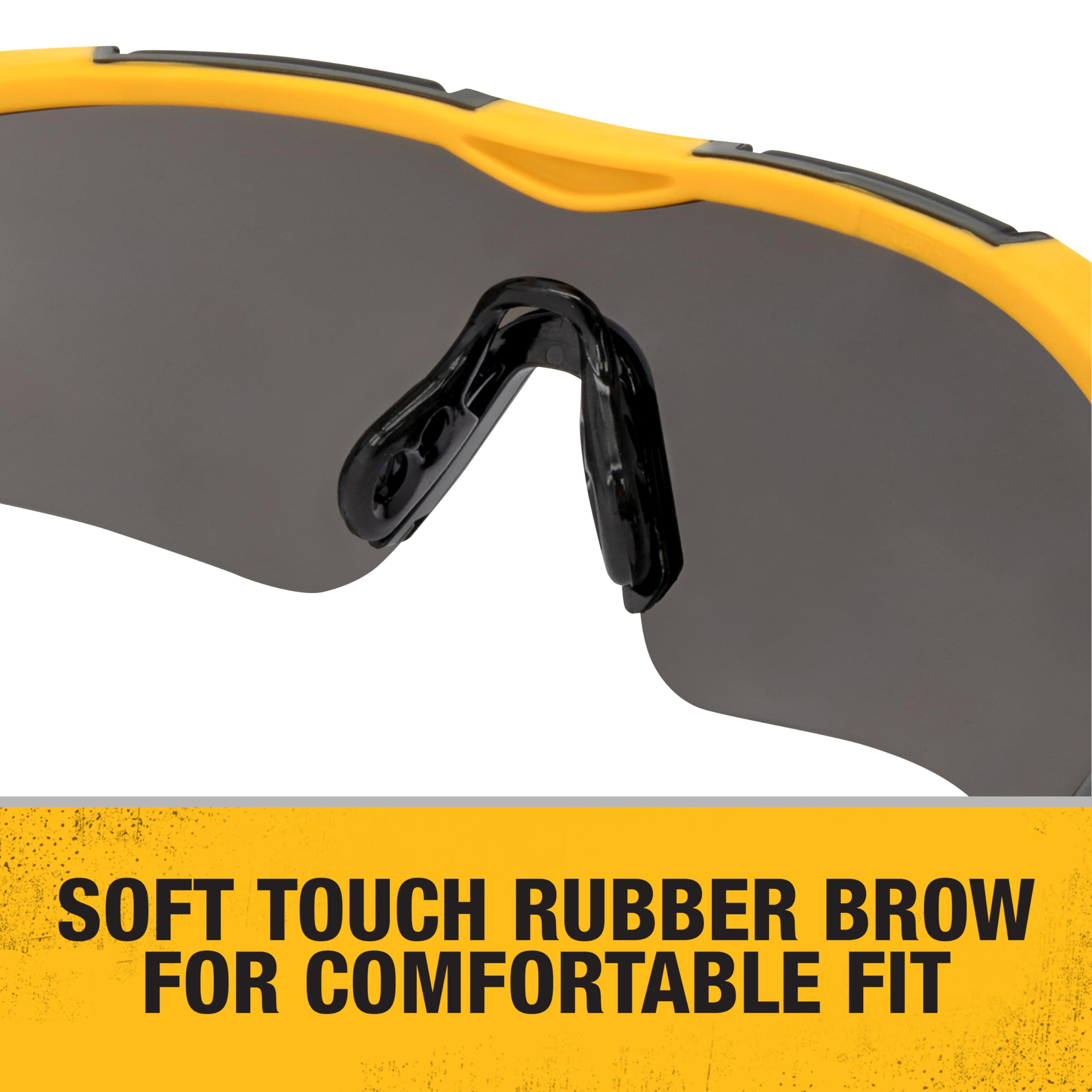 dewalt-dpg110-chisel-half-frame-safety-glasses-black-frame-smoke-lens image 4