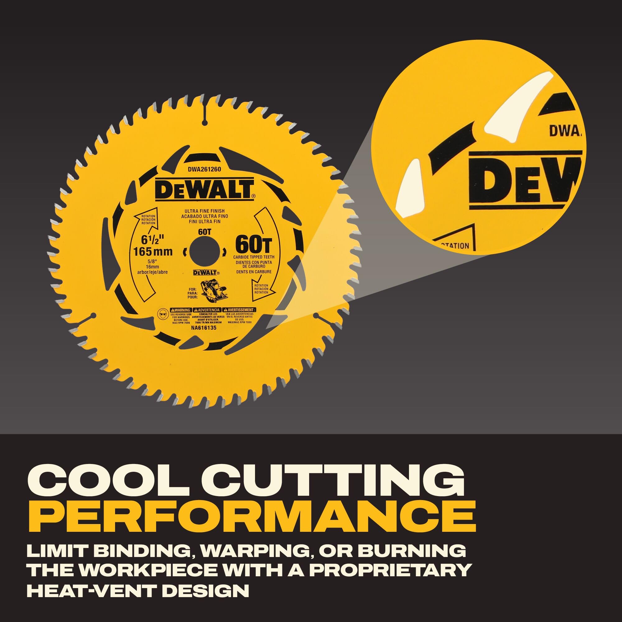 dewalt-dwa261260-6-1-2-circular-saw-blade-60t-ptfe-coated-ultra-fine-finish image 4