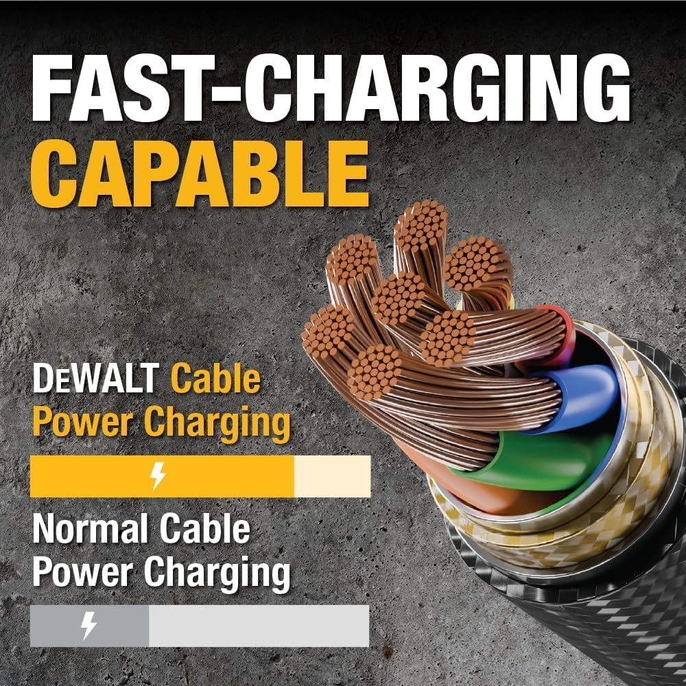 dewalt-heavy-duty-usb-c-to-usb-c-cable-6-ft-60w-fast-charging image 6