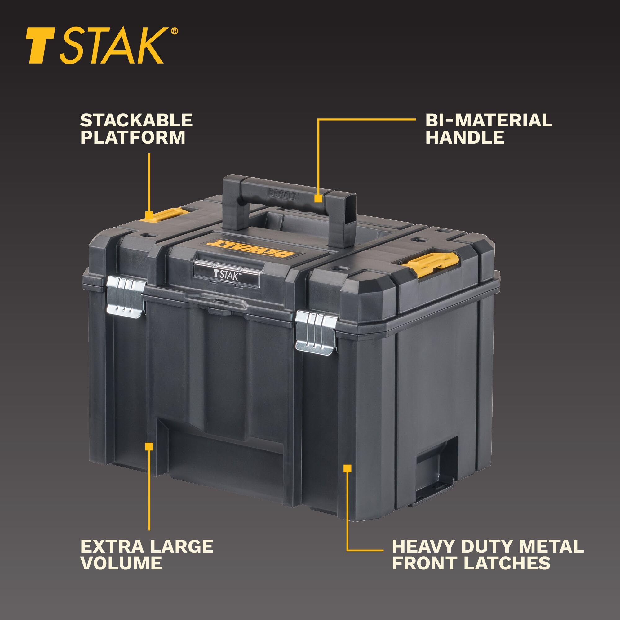 dewalt-tstak-tool-box-extra-large-removable-tray-stackable-dwst17806 image 2