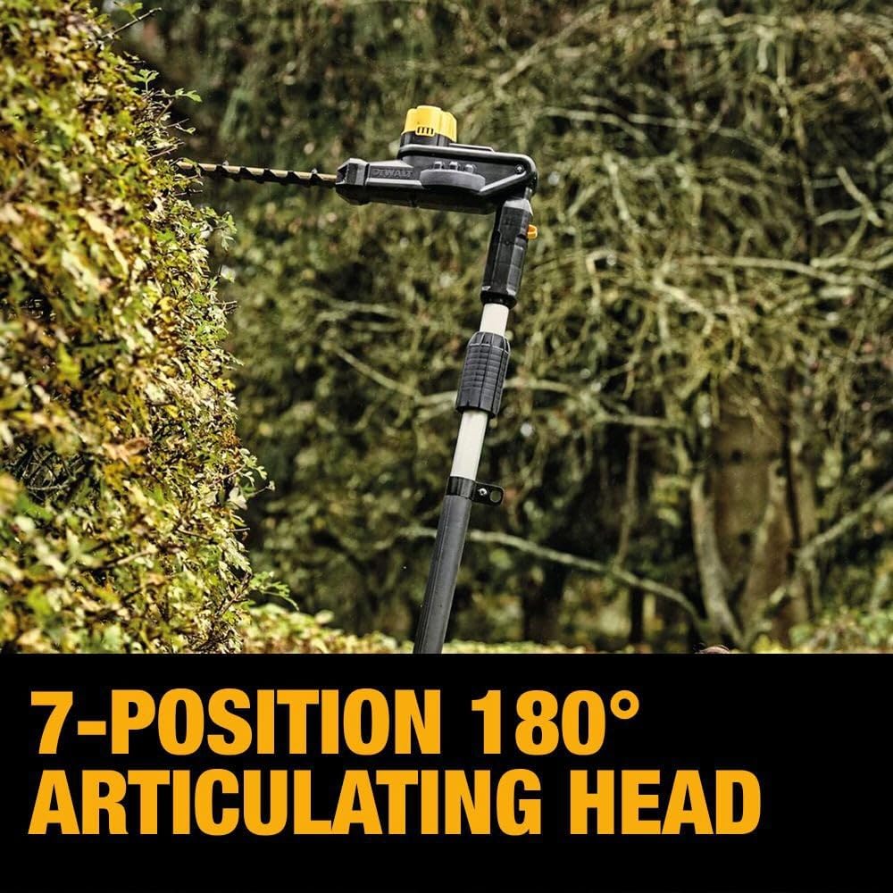 dewalt-dcko86m1-20v-max-cordless-pole-saw-and-pole-hedge-trimmer-combo-kit image 6
