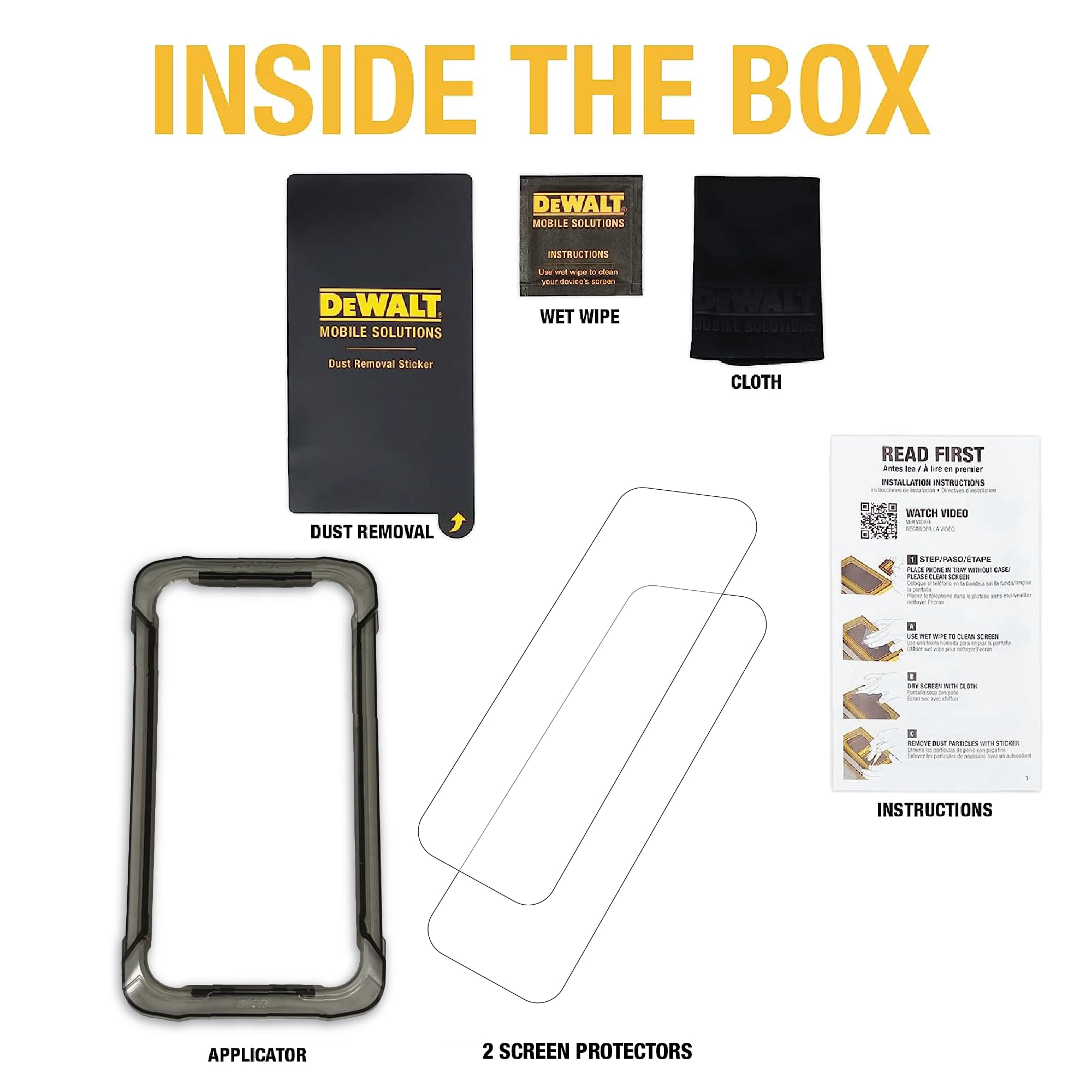 dewalt-heavy-duty-tempered-glass-screen-protector-for-iphone-12-pro-max-2-pack image 6