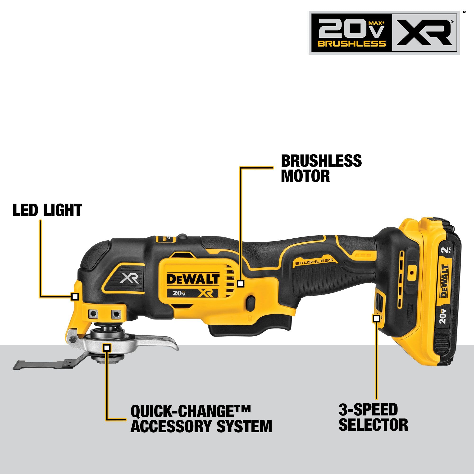 dewalt-20v-max-dcs356sd1-brushless-oscillating-multi-tool-kit-18-accessories image 2