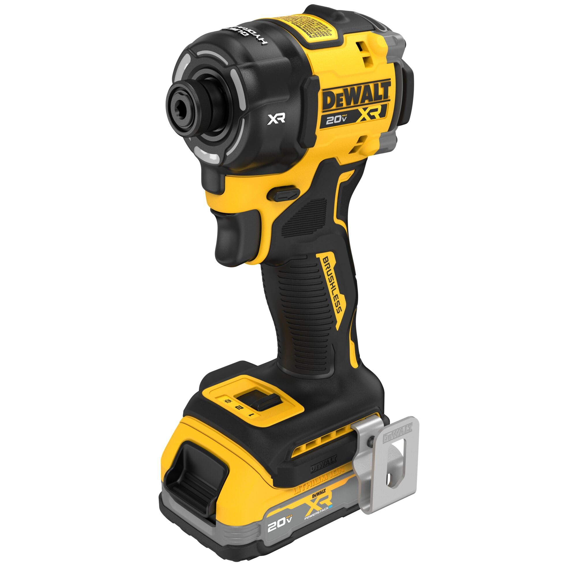 dewalt-20v-max-xr-1-4-in-quiet-hydraulic-impact-driver-kit-dcf870e1-with-powerst image 4