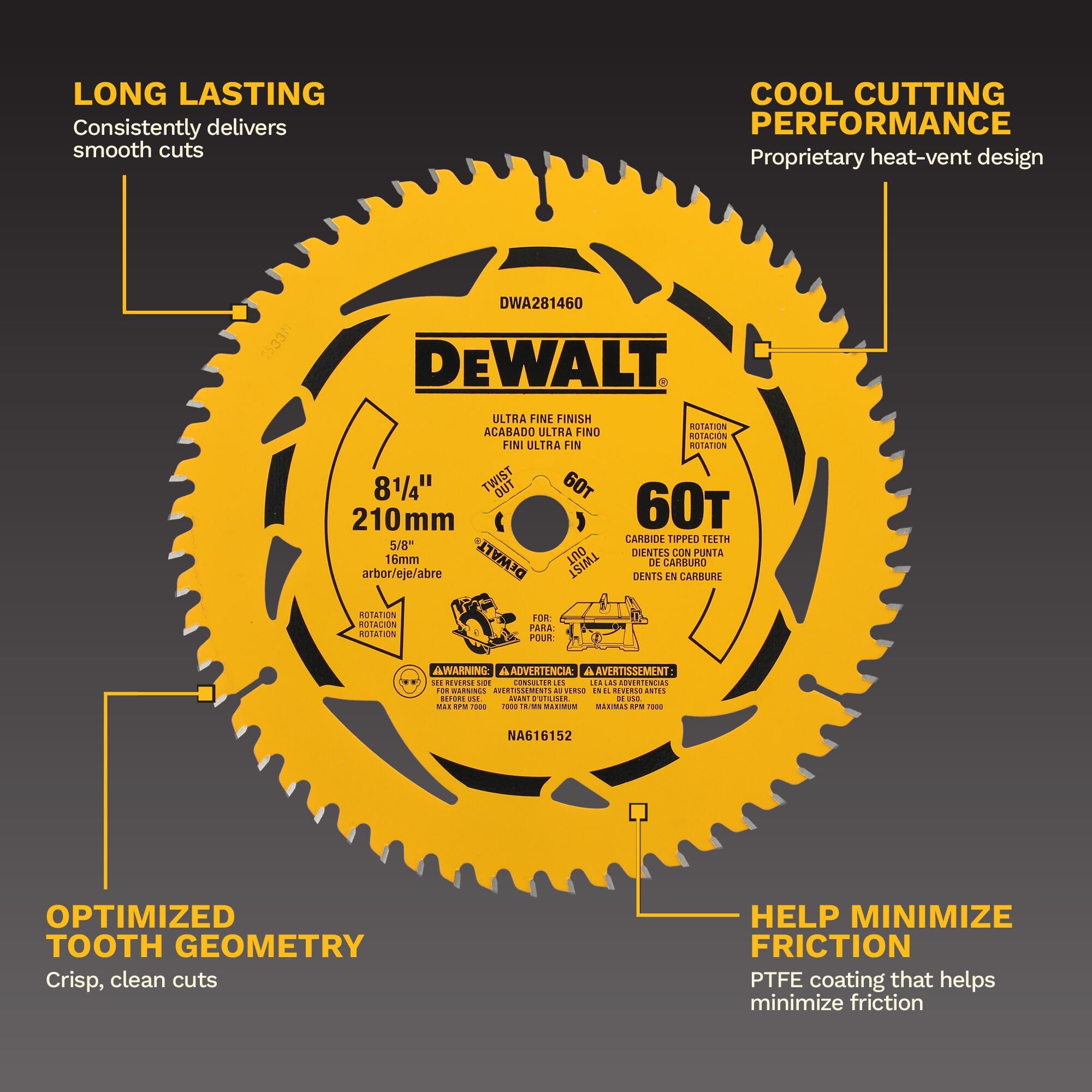 dewalt-dwa281460-8-1-4-in-60t-carbide-tipped-circular-saw-blade image 2