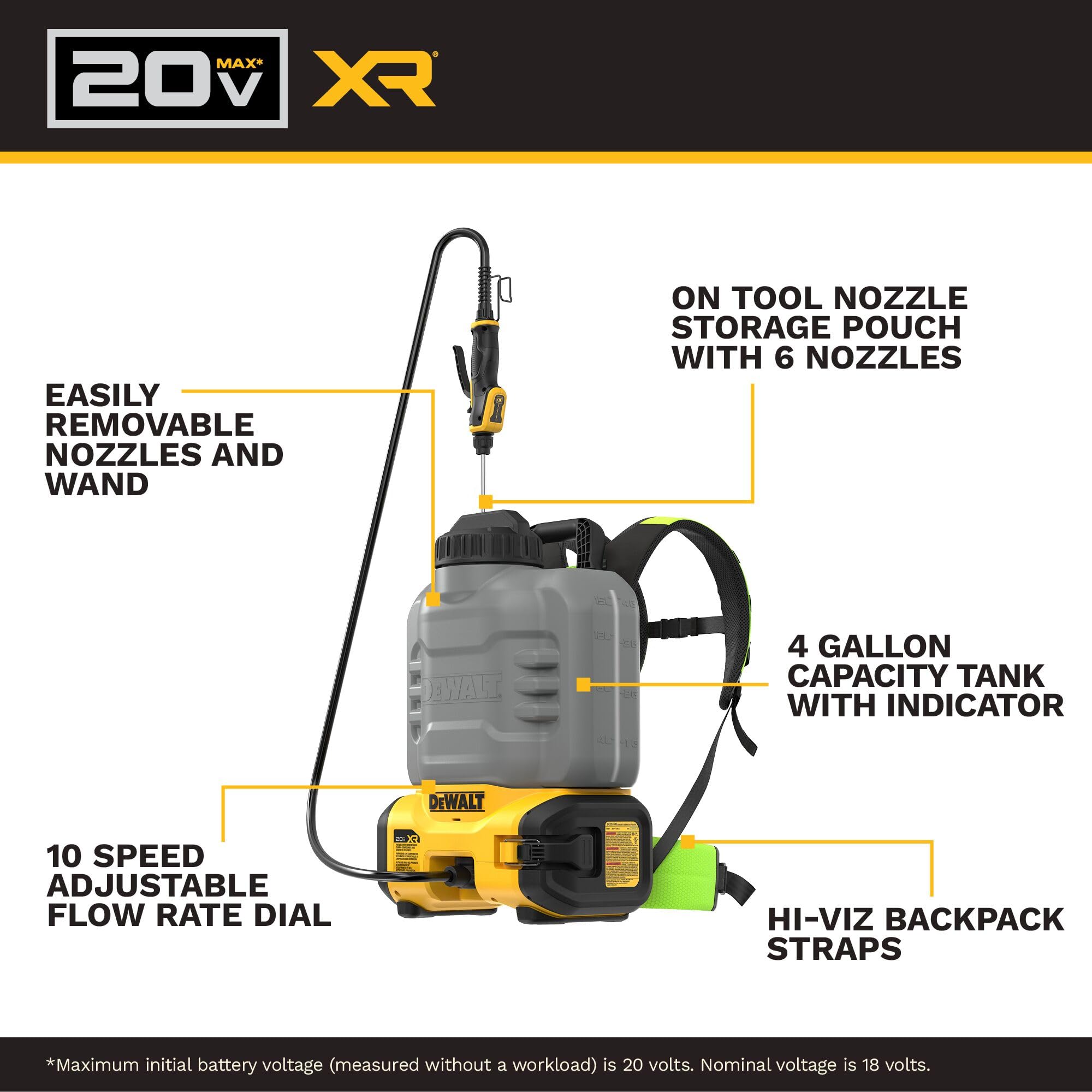 dewalt-dccs1100gh1-20v-max-xr-concrete-chemical-sprayer-kit-4-gallon-150-psi-wit image 2