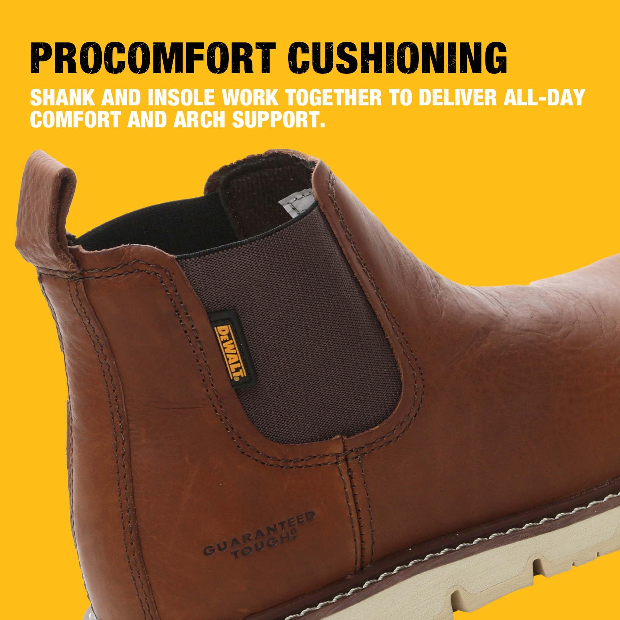 dewalt-flex-albany-6-men-s-leather-chelsea-work-boot-soft-toe-water-resistant image 5