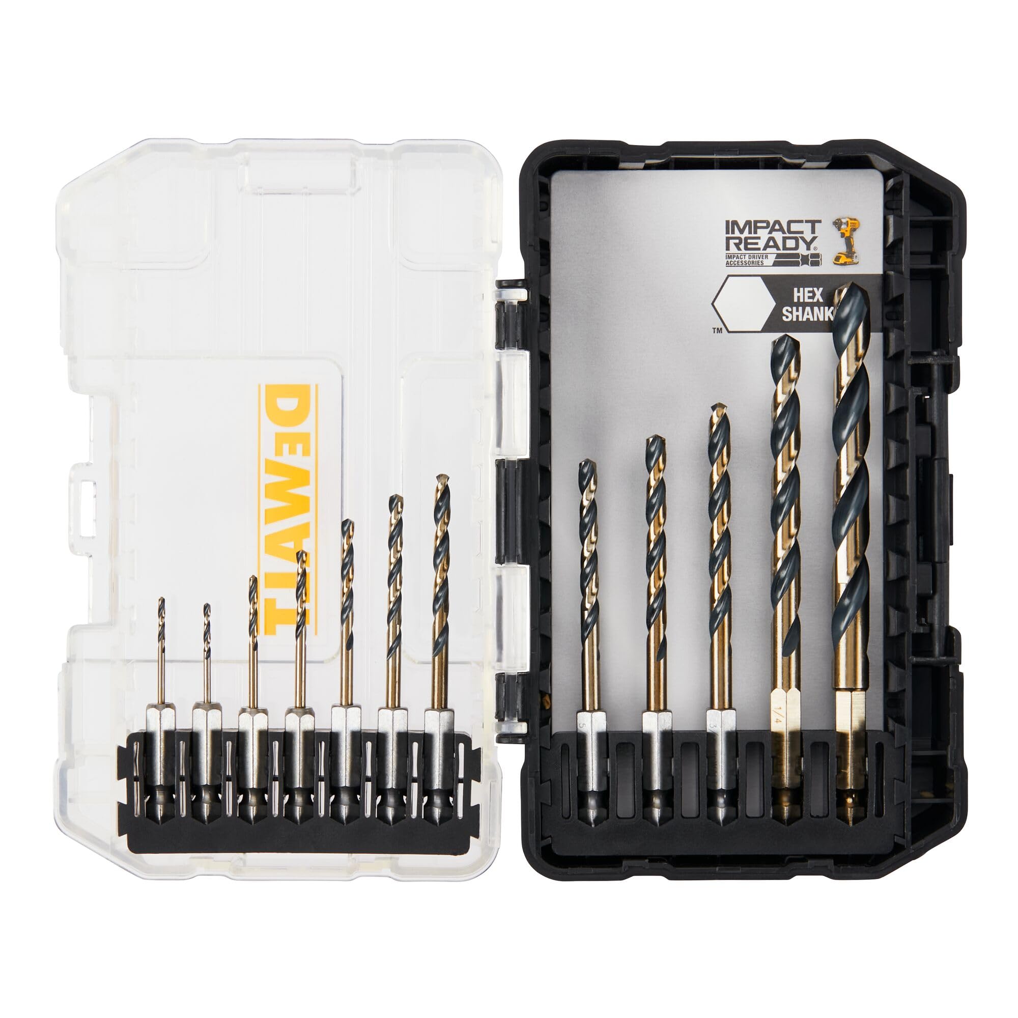 dewalt-dwah1182-12-piece-black-gold-impact-ready-drill-bit-set image 1