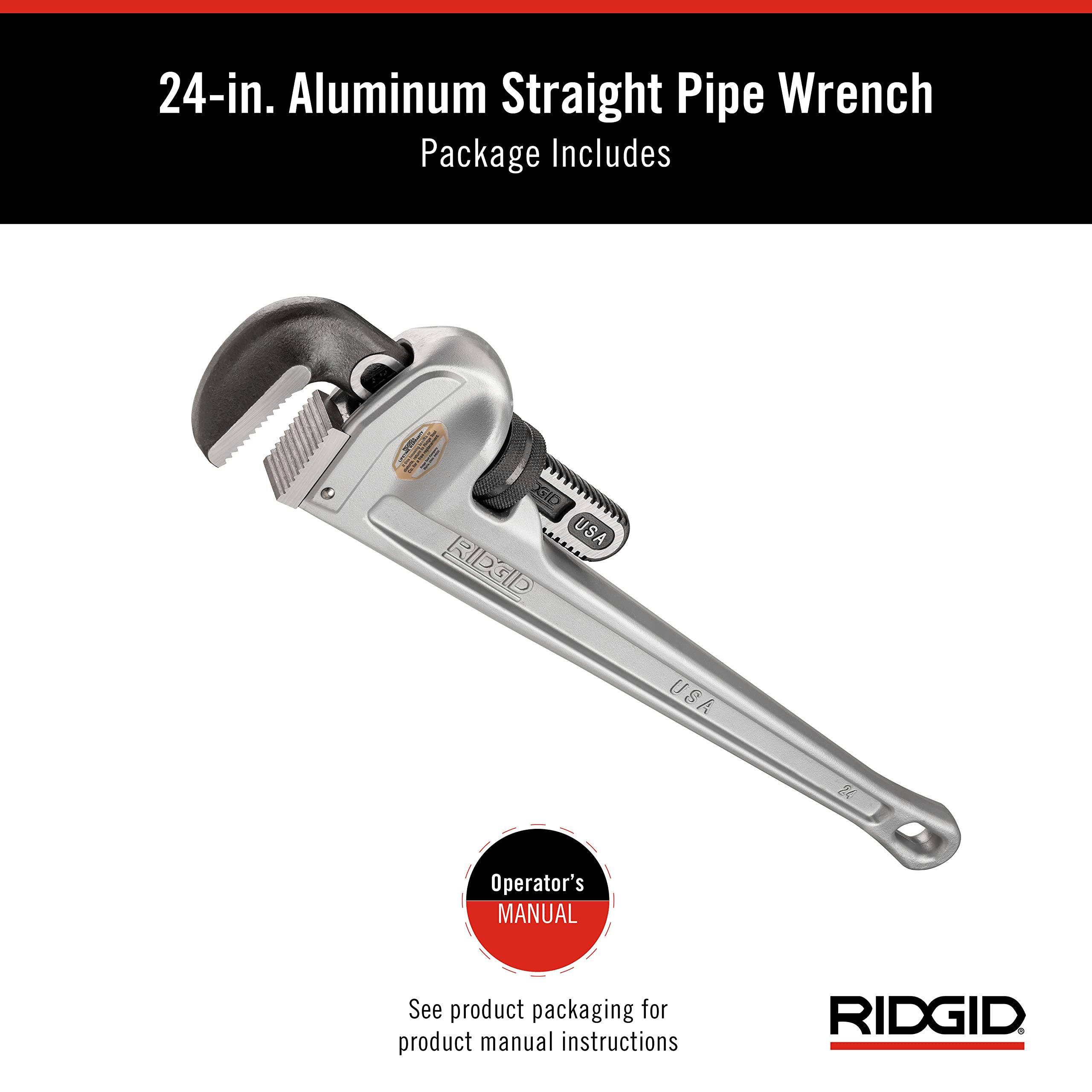 ridgid-31105-model-824-24-in-aluminum-straight-pipe-wrench image 7