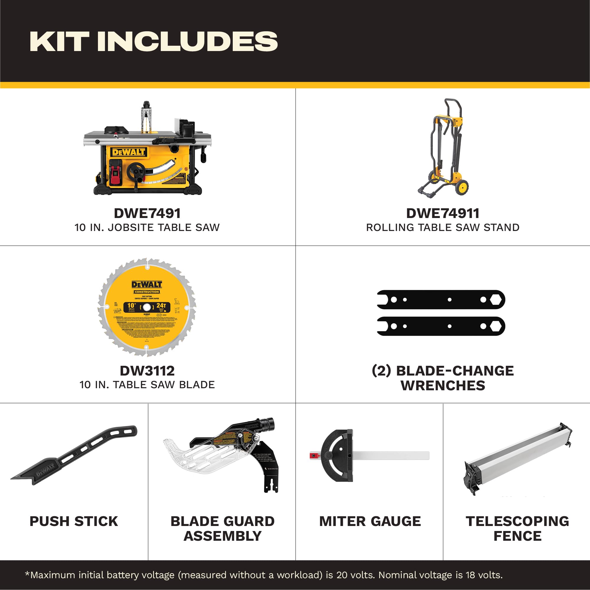 dewalt-10-inch-jobsite-table-saw-with-rolling-stand-15-amp-dwe7491rs image 2