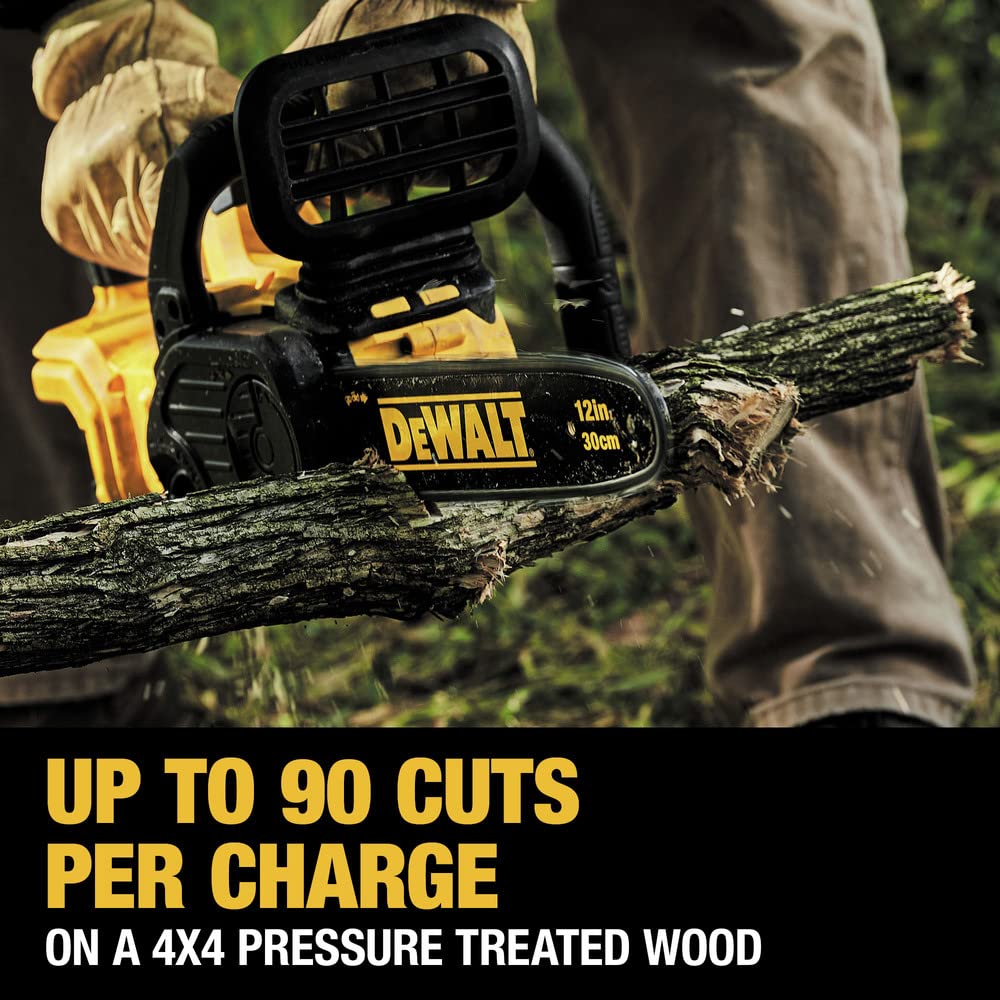 dewalt-dccs620p1-20v-max-compact-chainsaw-kit-with-5ah-battery image 7