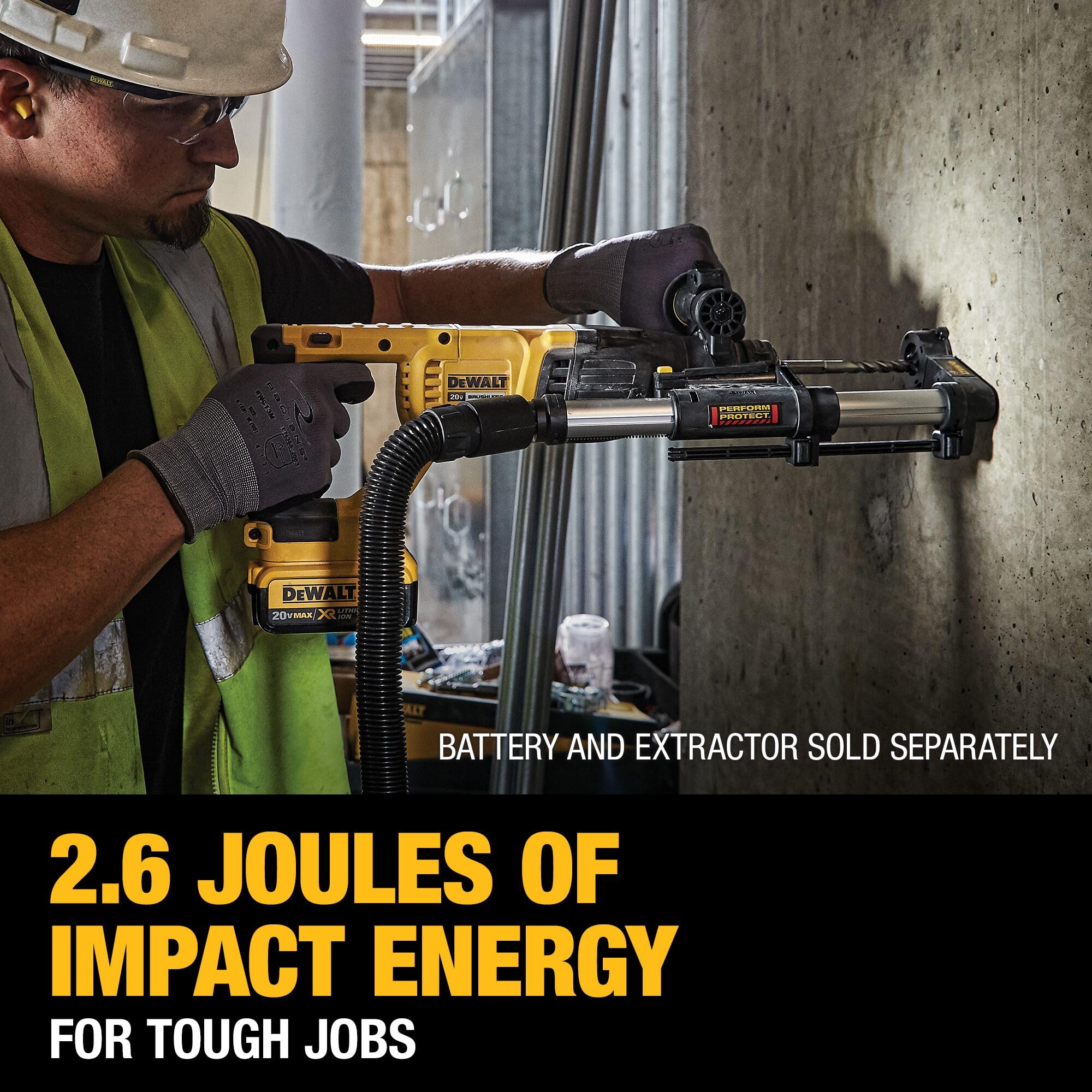 dewalt-dch133b-20v-max-brushless-sds-plus-rotary-hammer-bare image 5